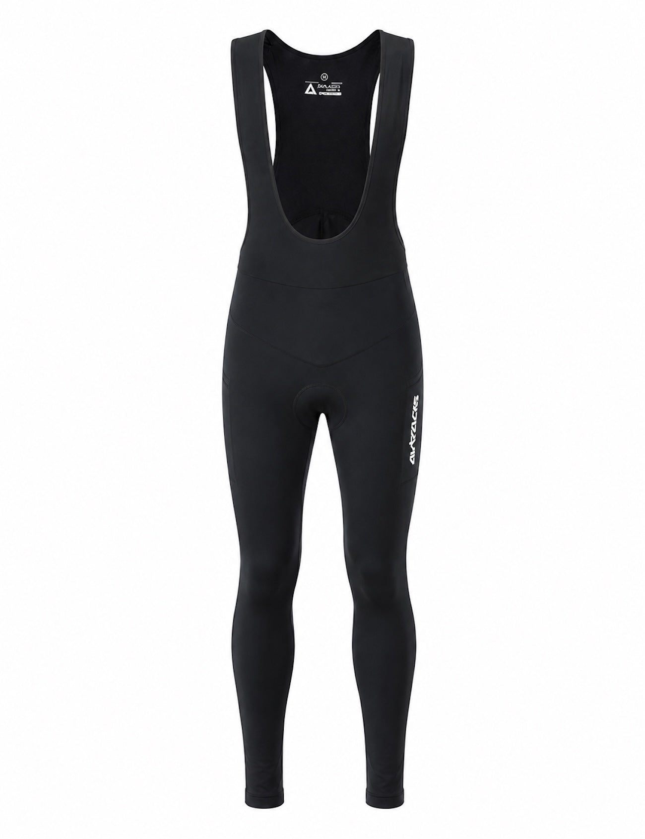 Pantaloni per biciclette termali maschili lunghi pantaloni portanti per nero