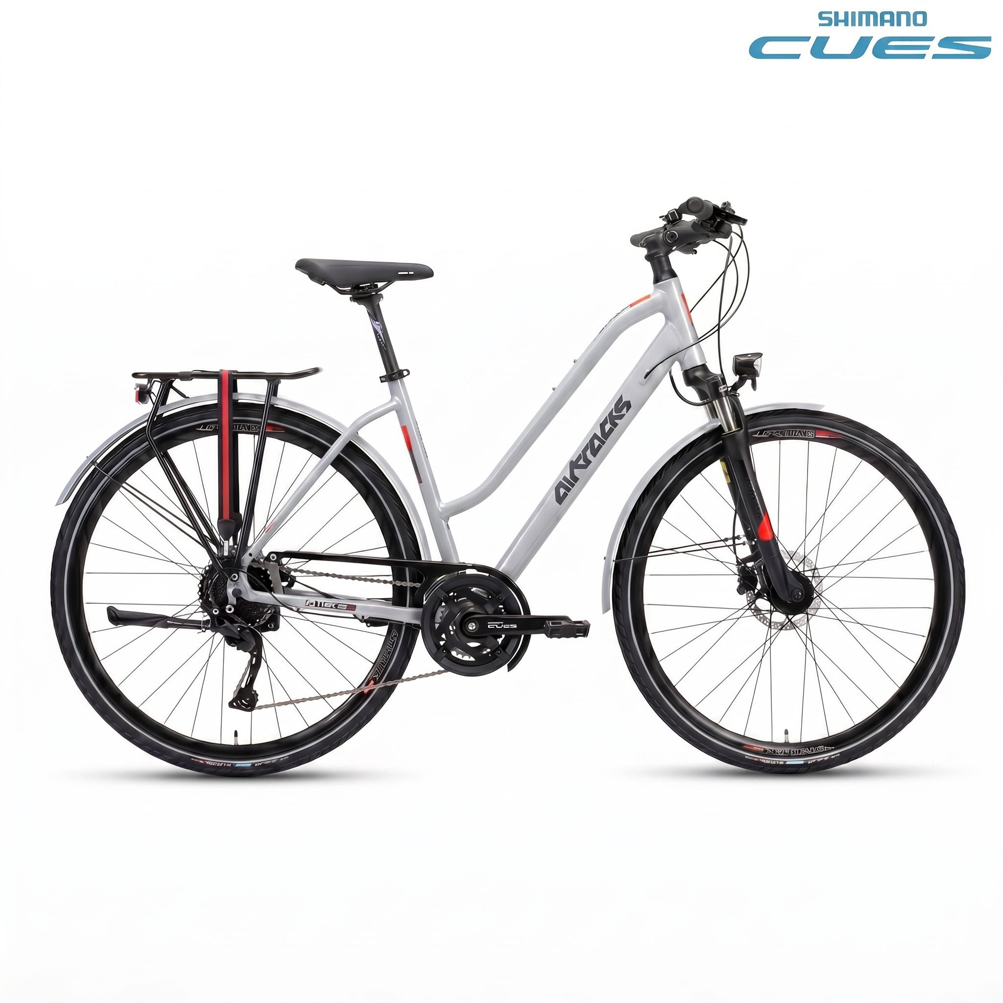 28" Trekkingfiets voor dames TR.2845L 2 x 9 VERSNELLINGEN SHIMANO CUES RD-U3020-9
