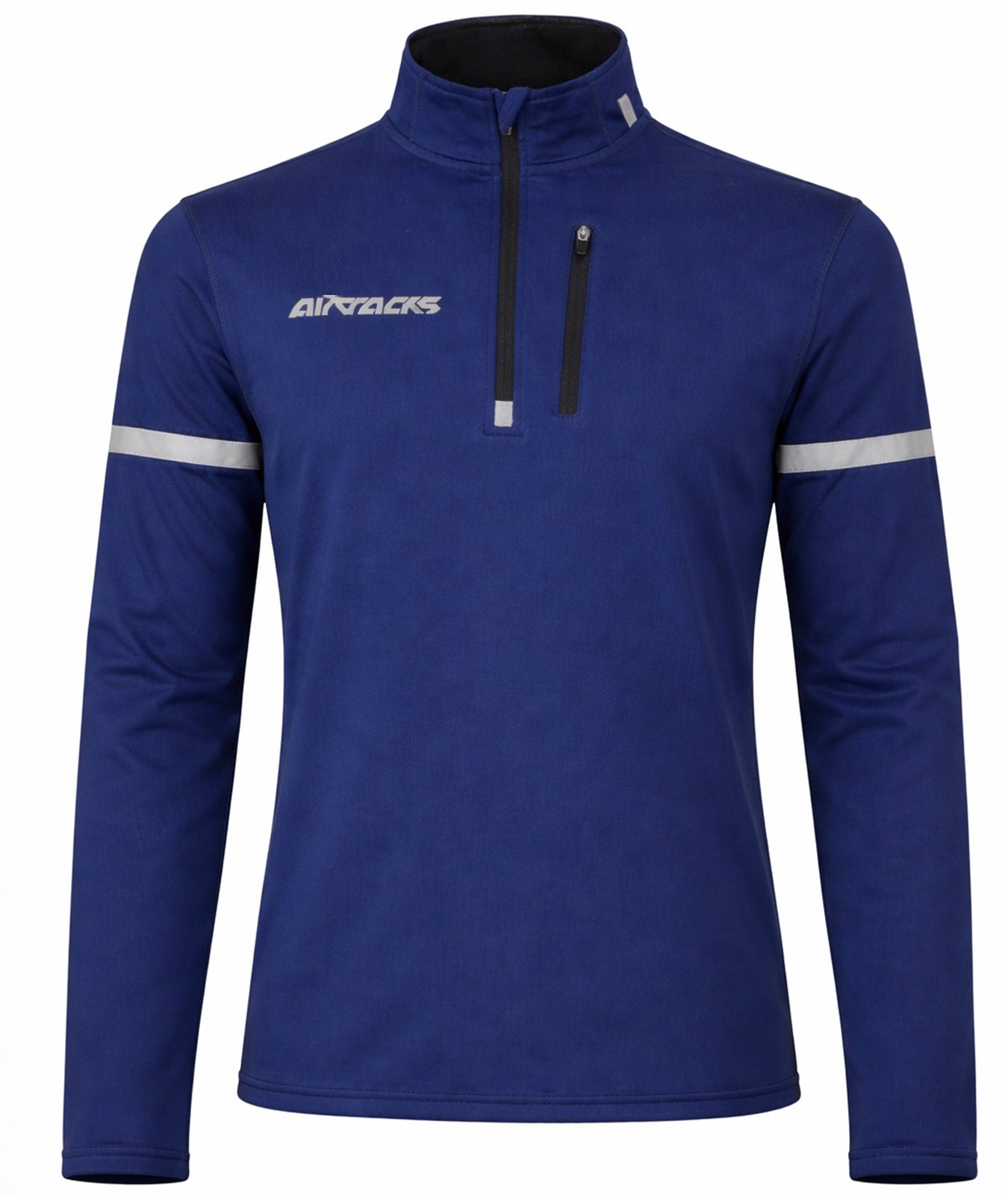 Men Thermo Bicycle Jersey - Lopend shirt lang - Sleeveved marineblauw