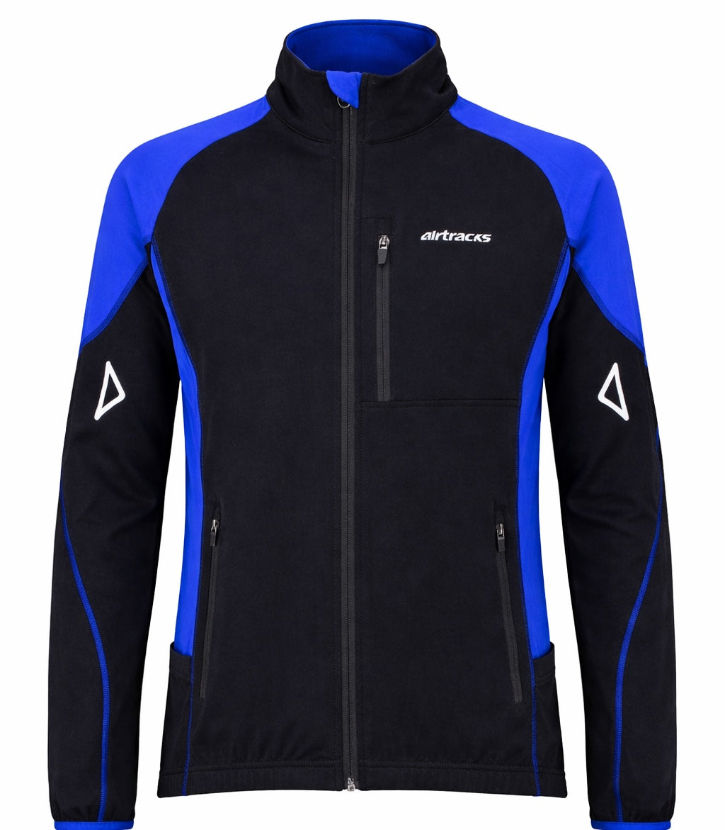 Hombres Thermo Jersey de mano larga Pro-T Black and Blue