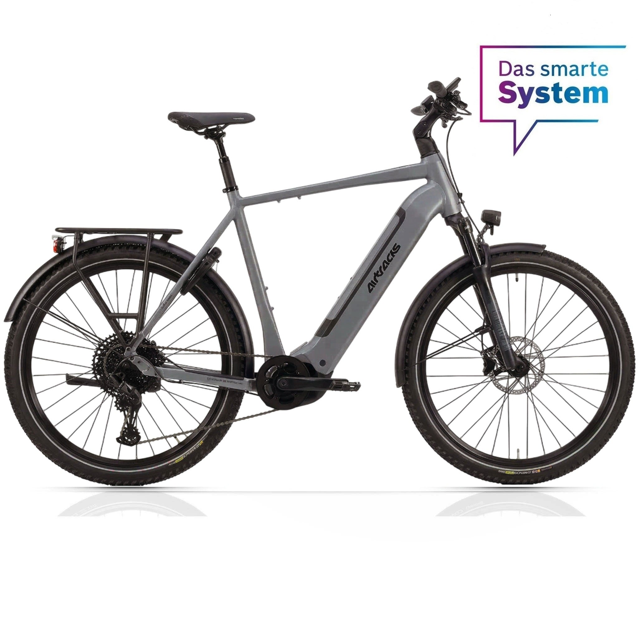 27,5" Herren E-SUV MTB TERRA CX2 BOSCH PERFORMANCE LINE PX Smart System POWERTUBE 600 Wh 12 x GANG SRAM SX EAGLE Grau