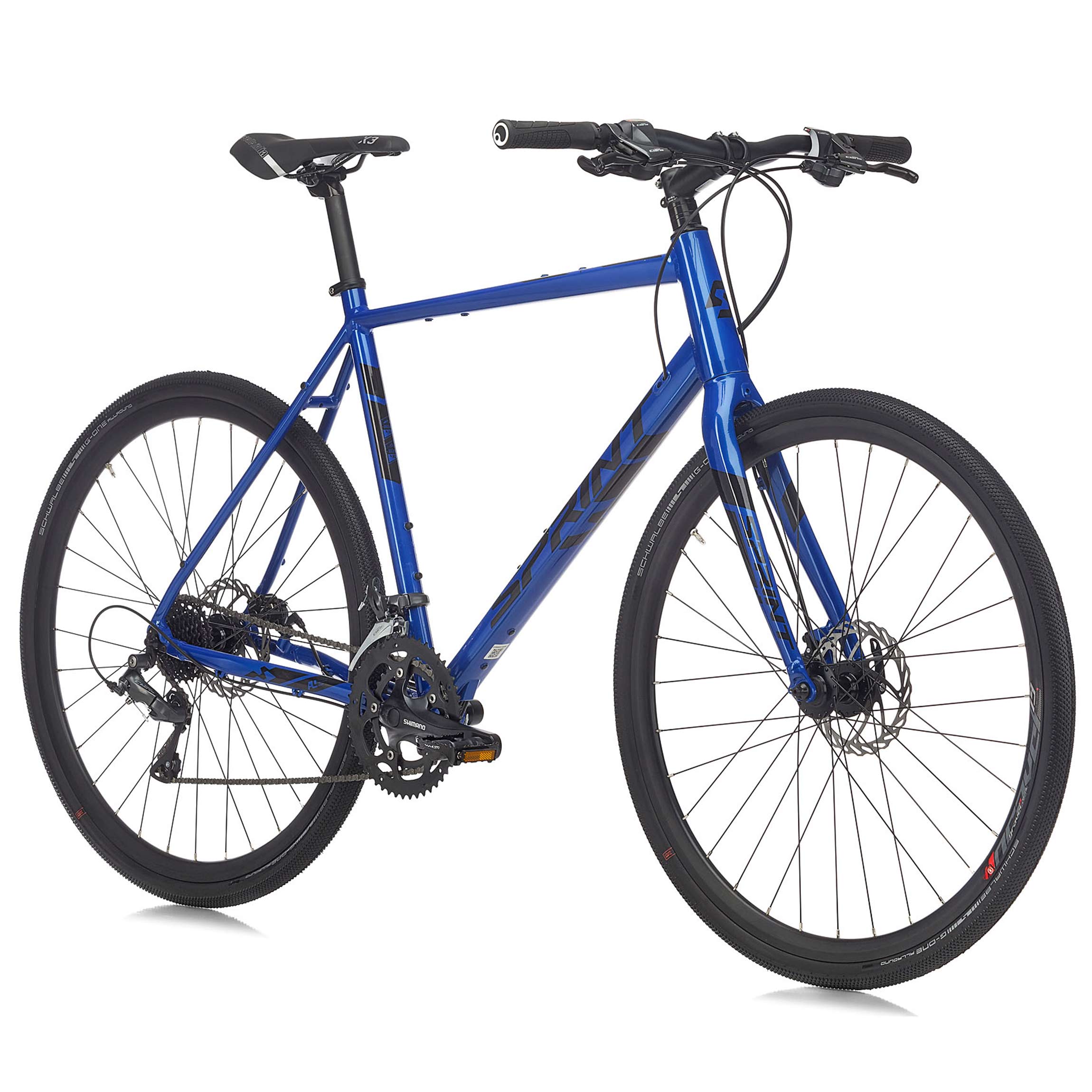 28" Vélo gravel homme WHISPER PLUS guidon plat transmission Shimano Claris RD-R2000 2 x 8 vitesses 