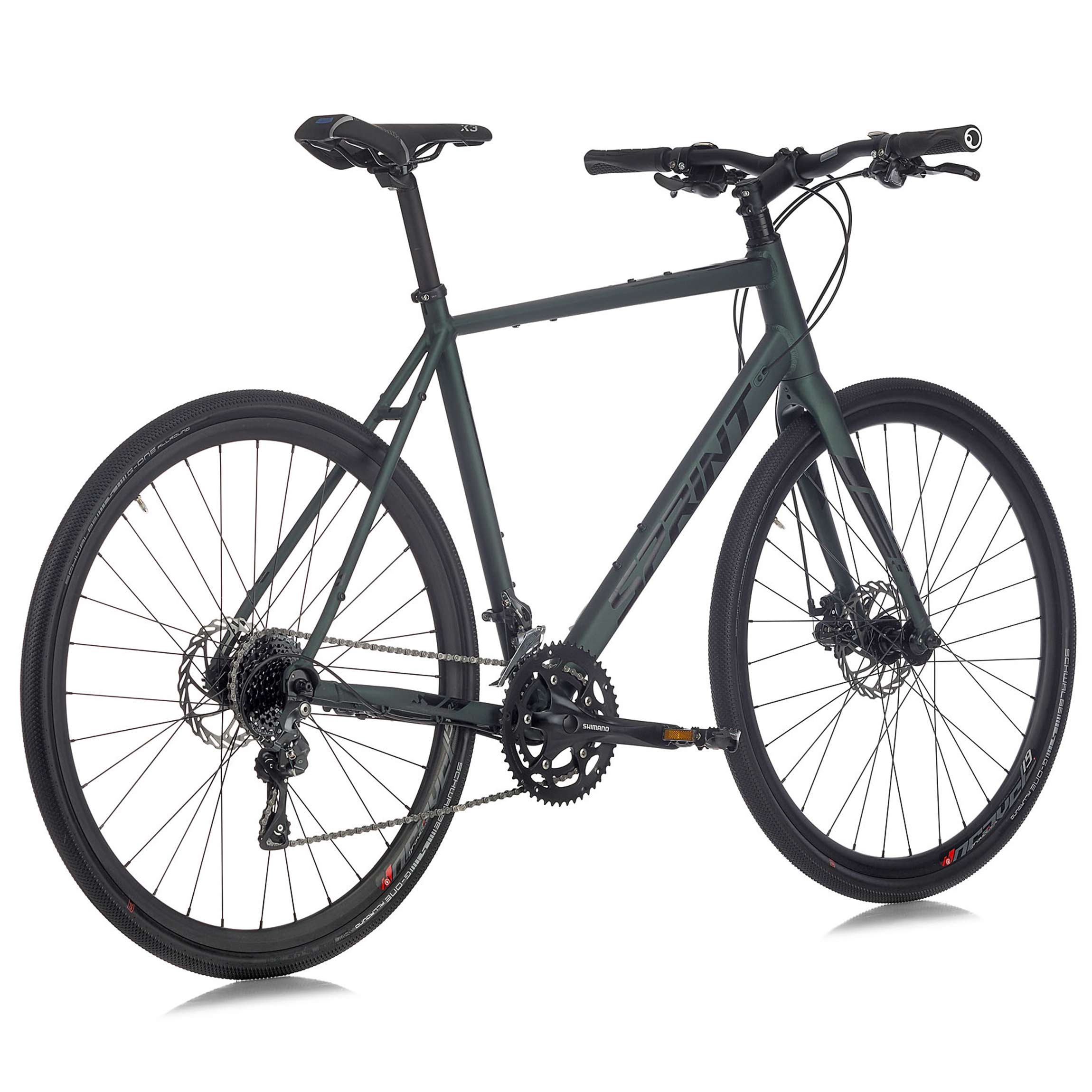 28" Bicicleta Gravel Hombre WHISPER PLUS Flatbar, 2 x 8 Velocidades Shimano Claris RD-R2000 Turquesa