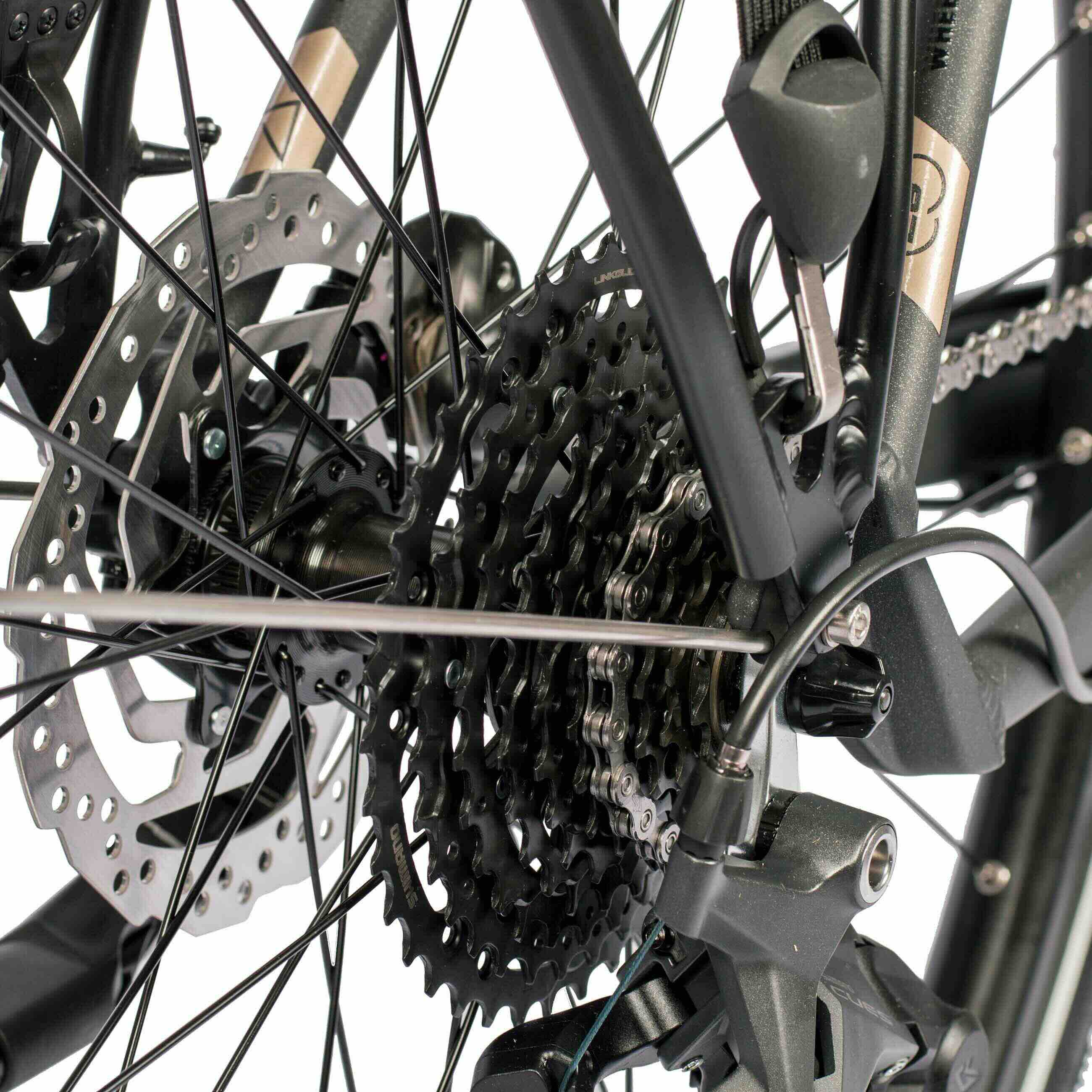 28" Bici da trekking XXL da uomo TR.2880-C Bici da trekking 2 x 10 velocità SHIMANO CUES RD-U6020-10 SHADOW