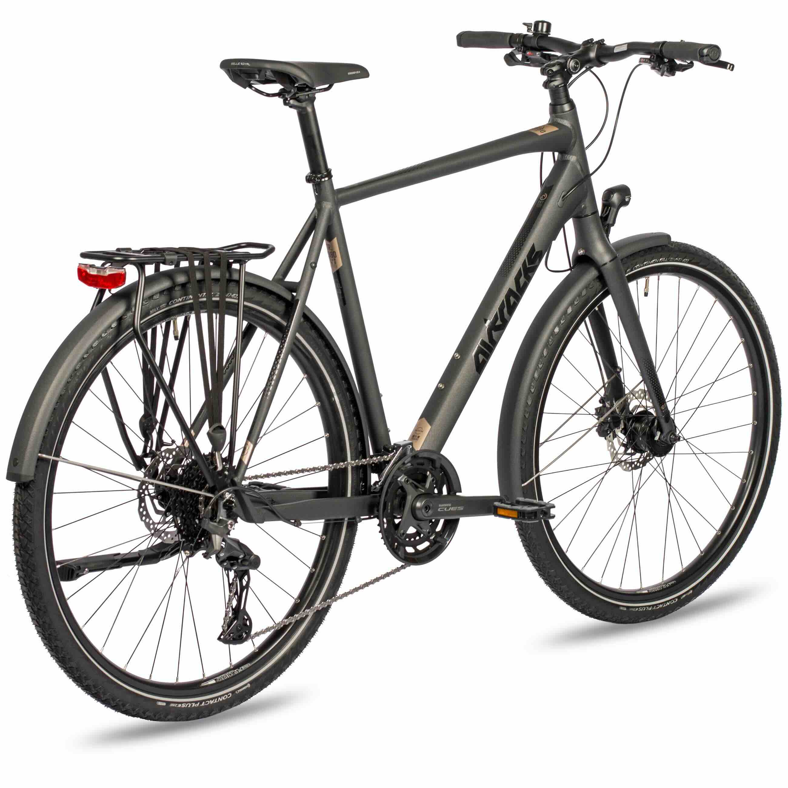 28" Bici da trekking XXL da uomo TR.2880-C Bici da trekking 2 x 10 velocità SHIMANO CUES RD-U6020-10 SHADOW