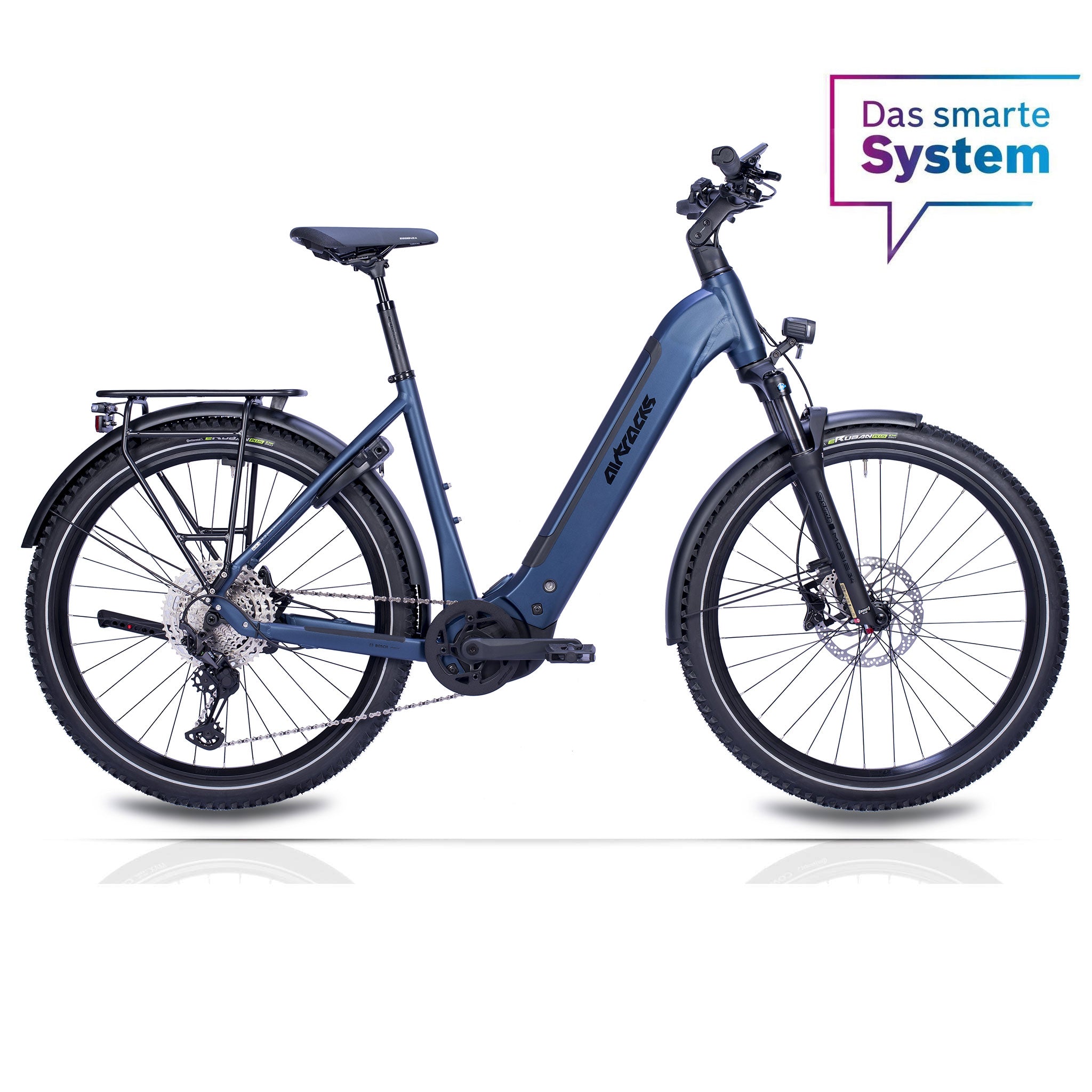 27,5" E-SUV MTB donna Wave LS TERRA CX1 con BOSCH Performance Line PX Smart System Powertube 800 Wh 12 velocità Shimano XT RD-M8100 SGS Blu