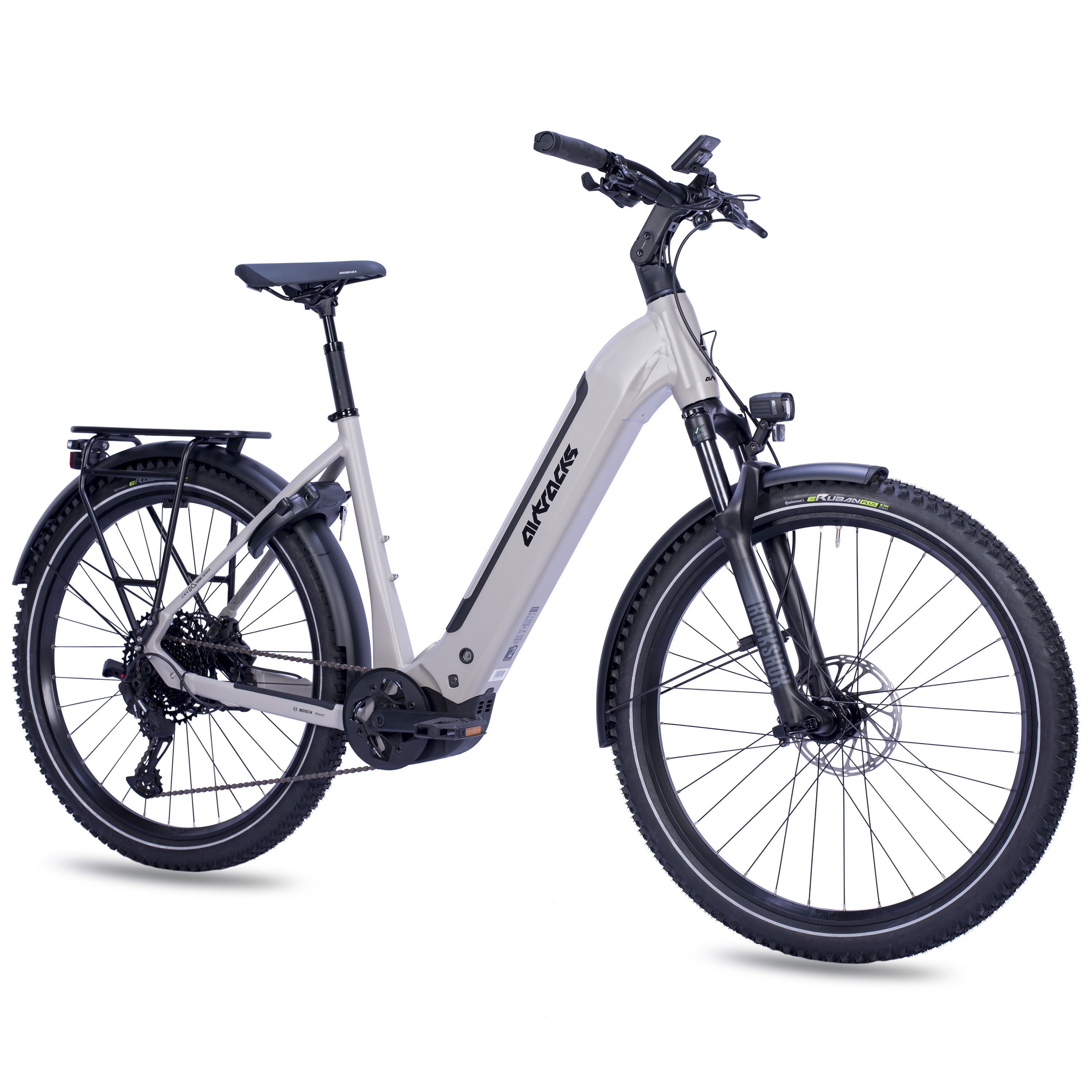27,5" E-SUV MTB da donna WAVE LS TERRA CX2 BOSCH PERFORMANCE LINE PX Smart System POWERTUBE 600 Wh 12 velocità SRAM SX Eagle – Nero