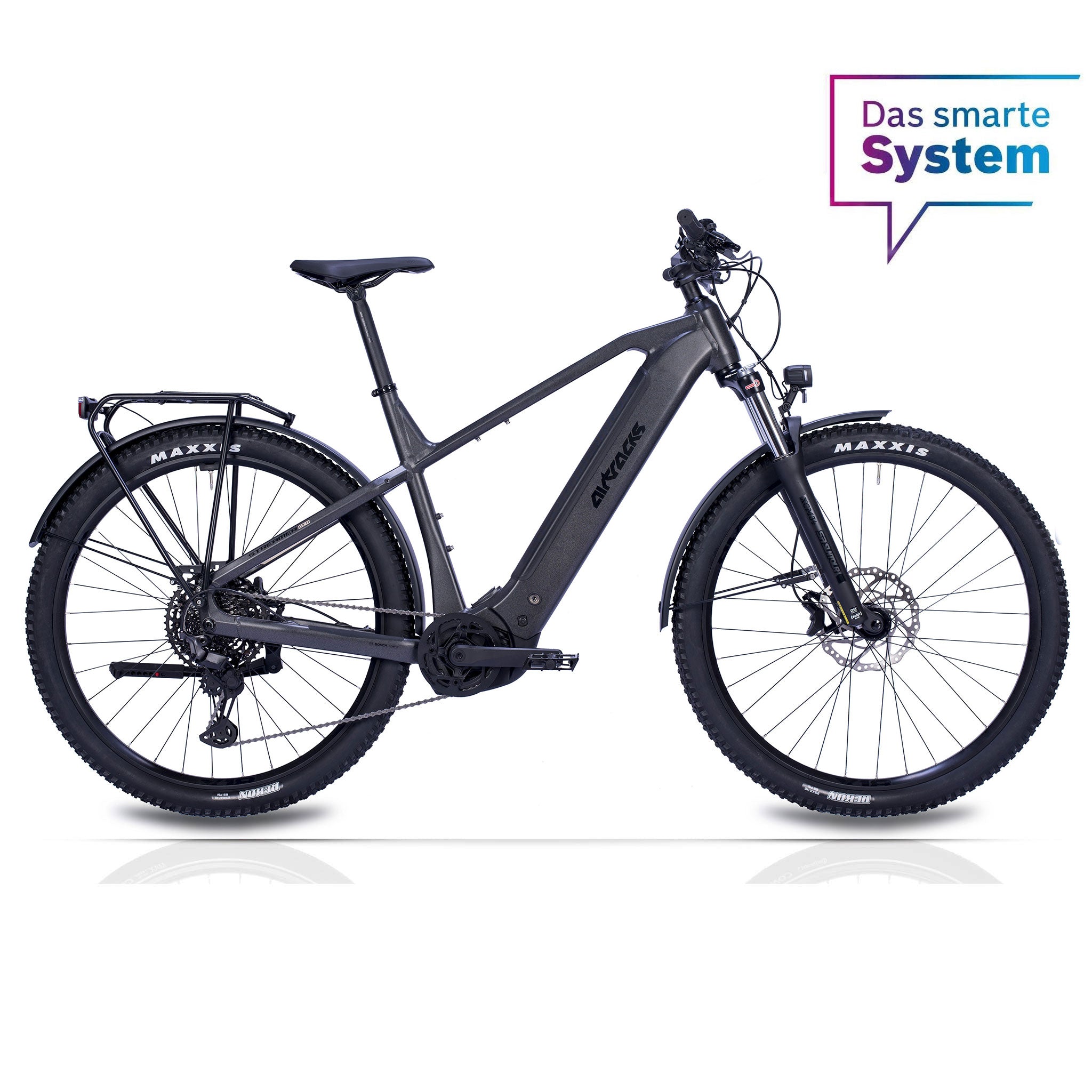 29" Men's E-SUV MTB STREAMER CX11 BOSCH PERFORMANCE LINE CX (GEN 5) Smart System POWERTUBE 600 Wh 11 x GANG SHIMANO XT RD-M8130 SGS Black 