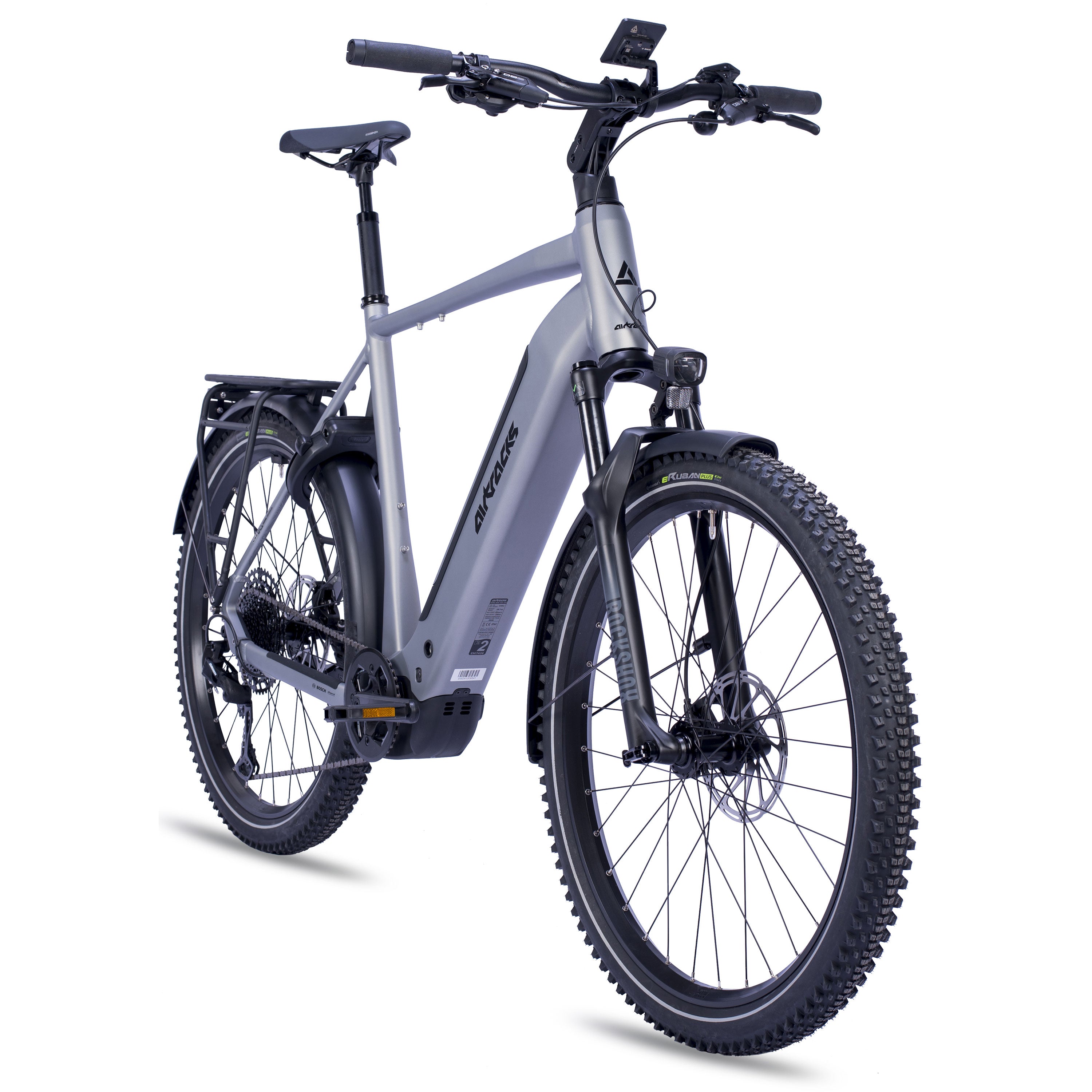 27.5" Men's E-SUV MTB TERRA CX2 BOSCH PERFORMANCE LINE PX Smart System POWERTUBE 600 Wh 12-Speed SRAM SX EAGLE Grey