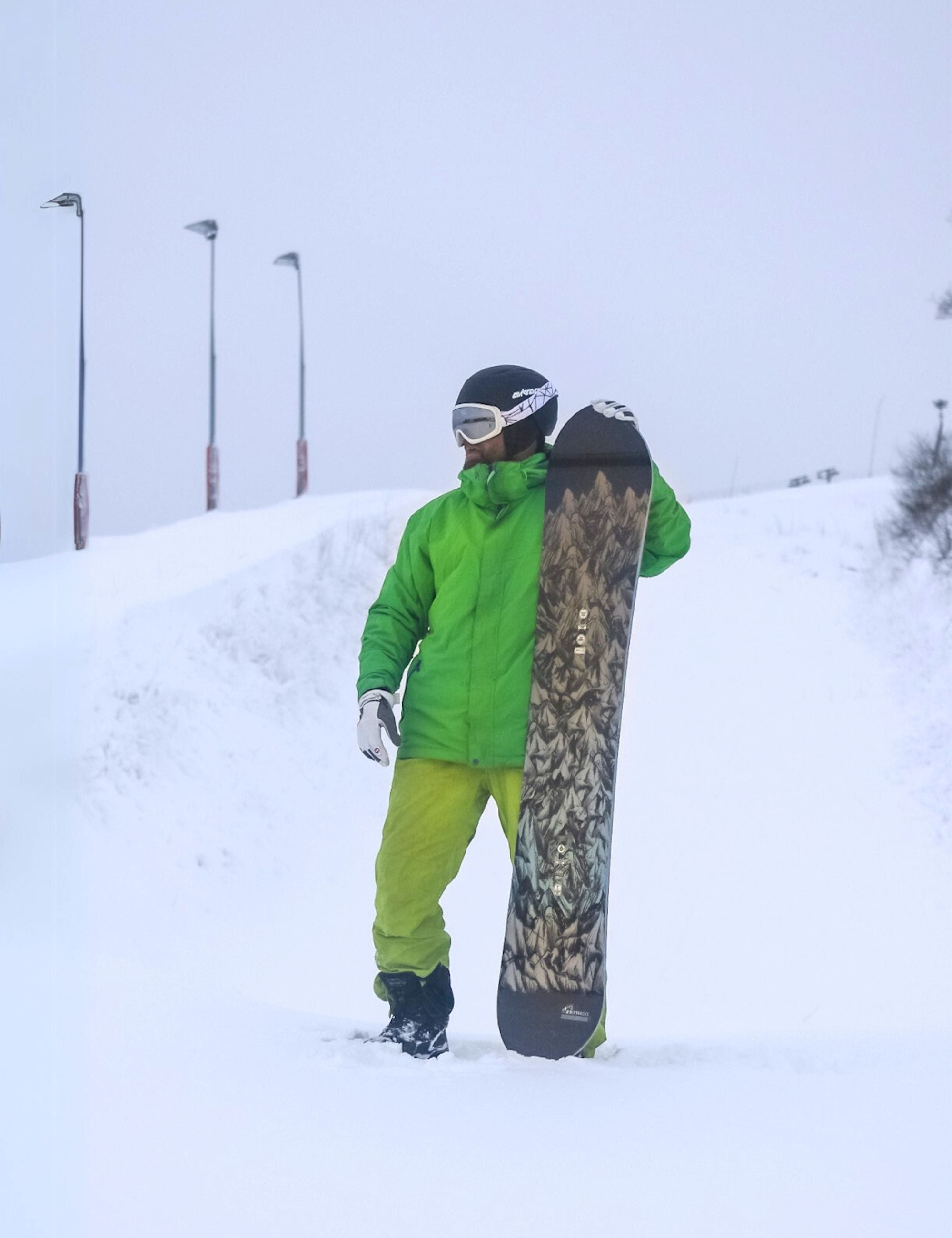 Heren snowboard MOUNTAIN LINES Zero Rocker Wide