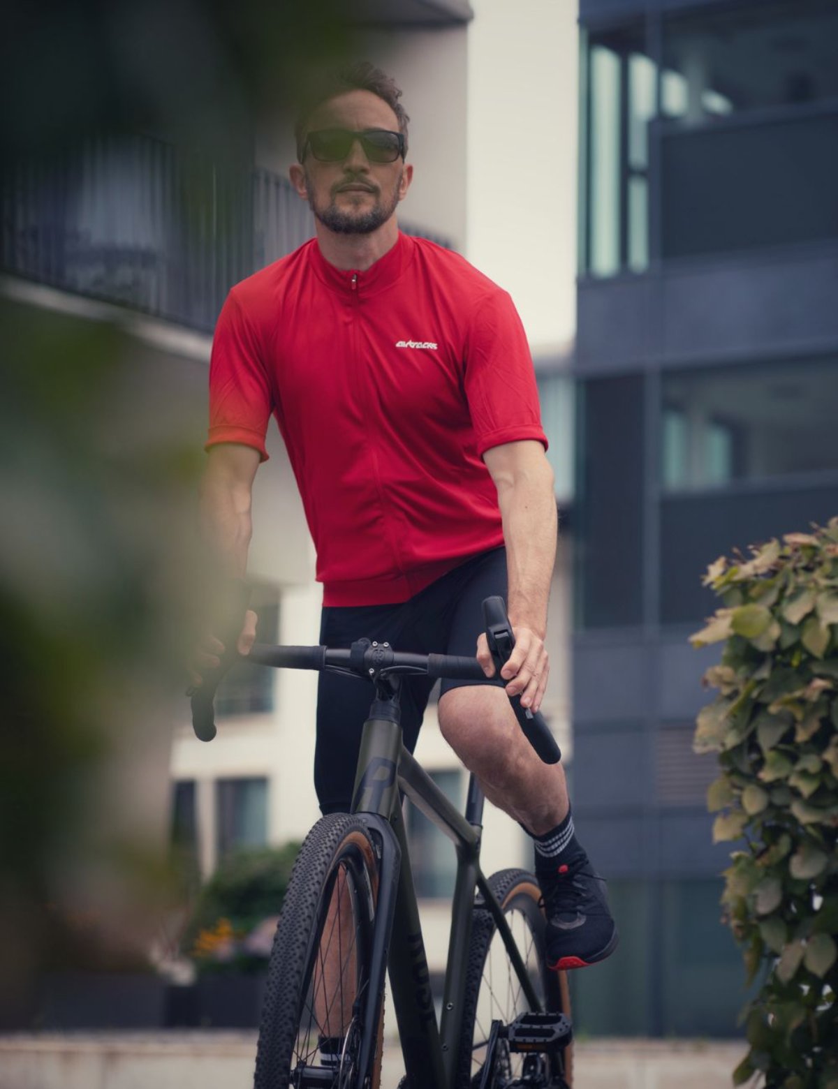 Herenfiets jersey short -sleeveved fiets jersey air tech ii rood