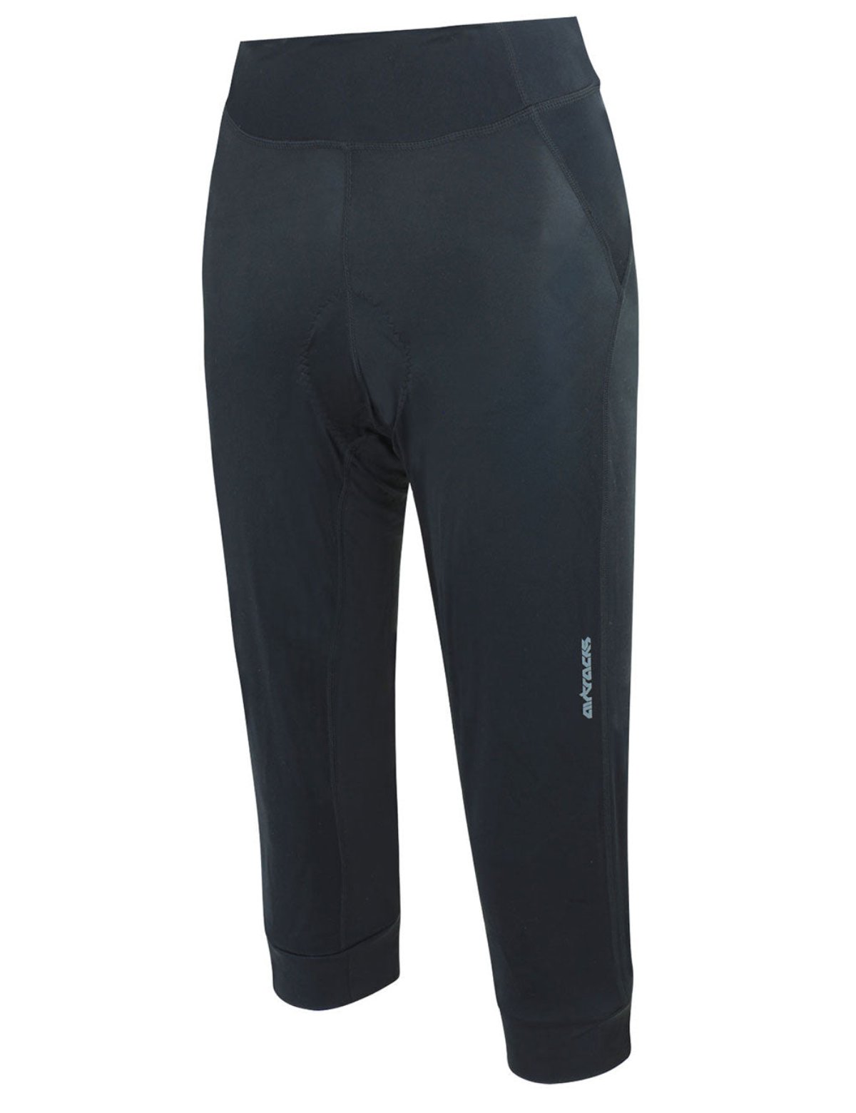 Damesfietsbroek 3/4 wielbroek lang per lijn zwart