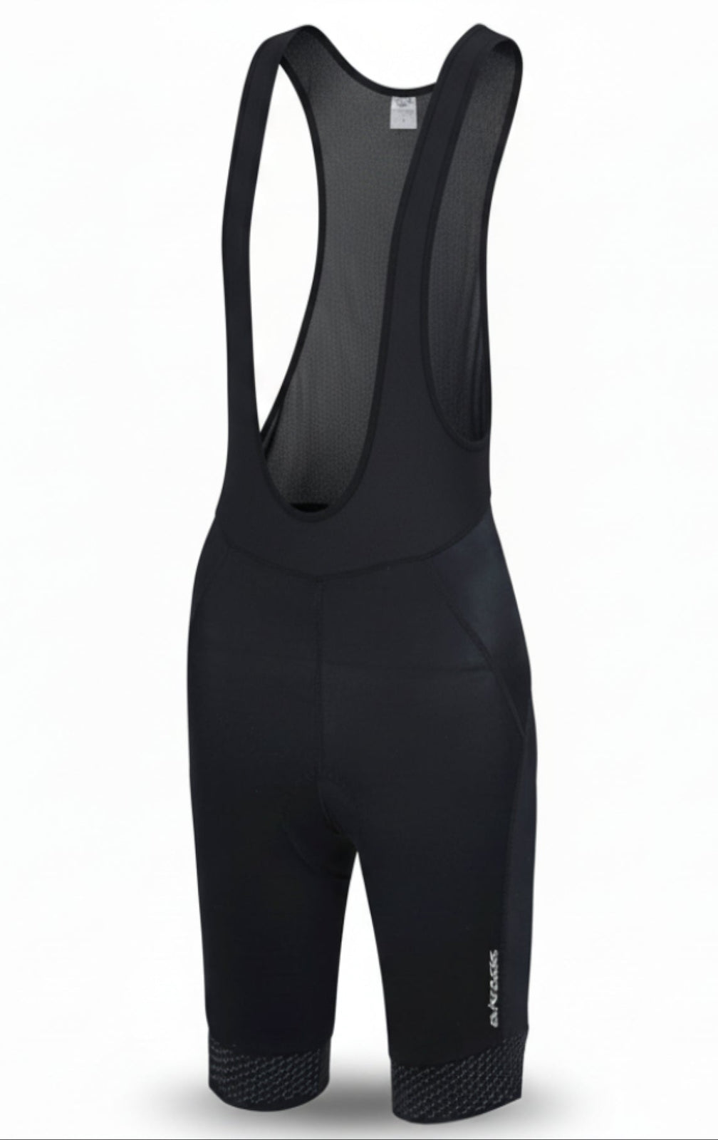 Pantalones de bicicleta para mujeres pantalones cortos de bicicleta con correas pantalones portadores por línea negro