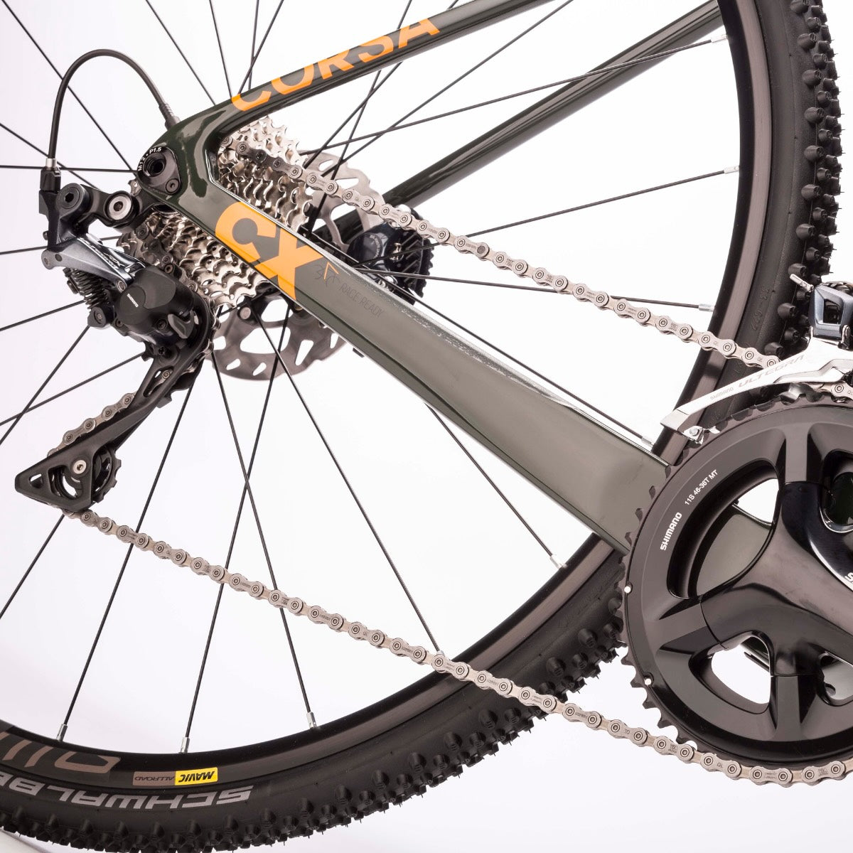 28 pulgadas Men Ciclocross Bike de carbono Corsa CX 11 Gear Shimano Ultegra RD-RX810 GS 2 x 11 Compartimento