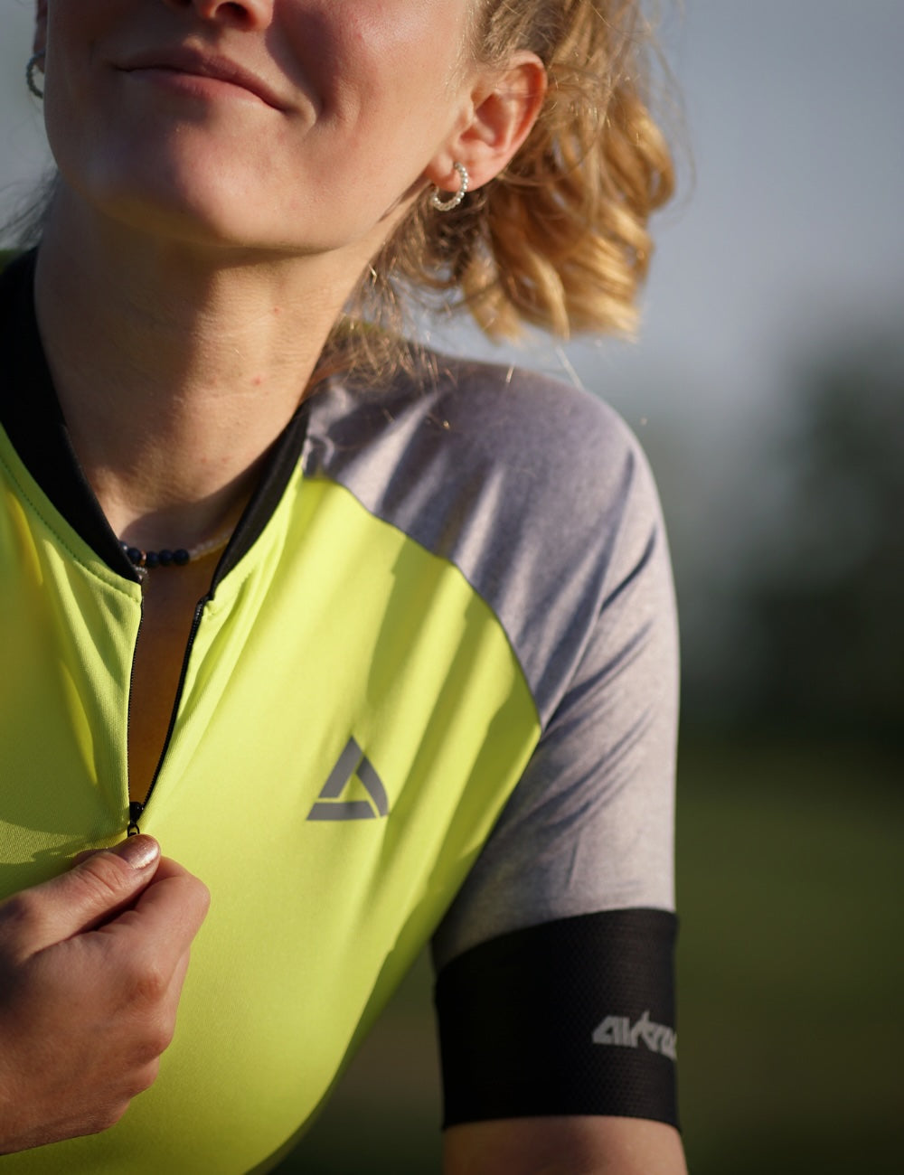 Damesfiets jersey set fietstrui per lijn + fietsbroek korte comfortlijn