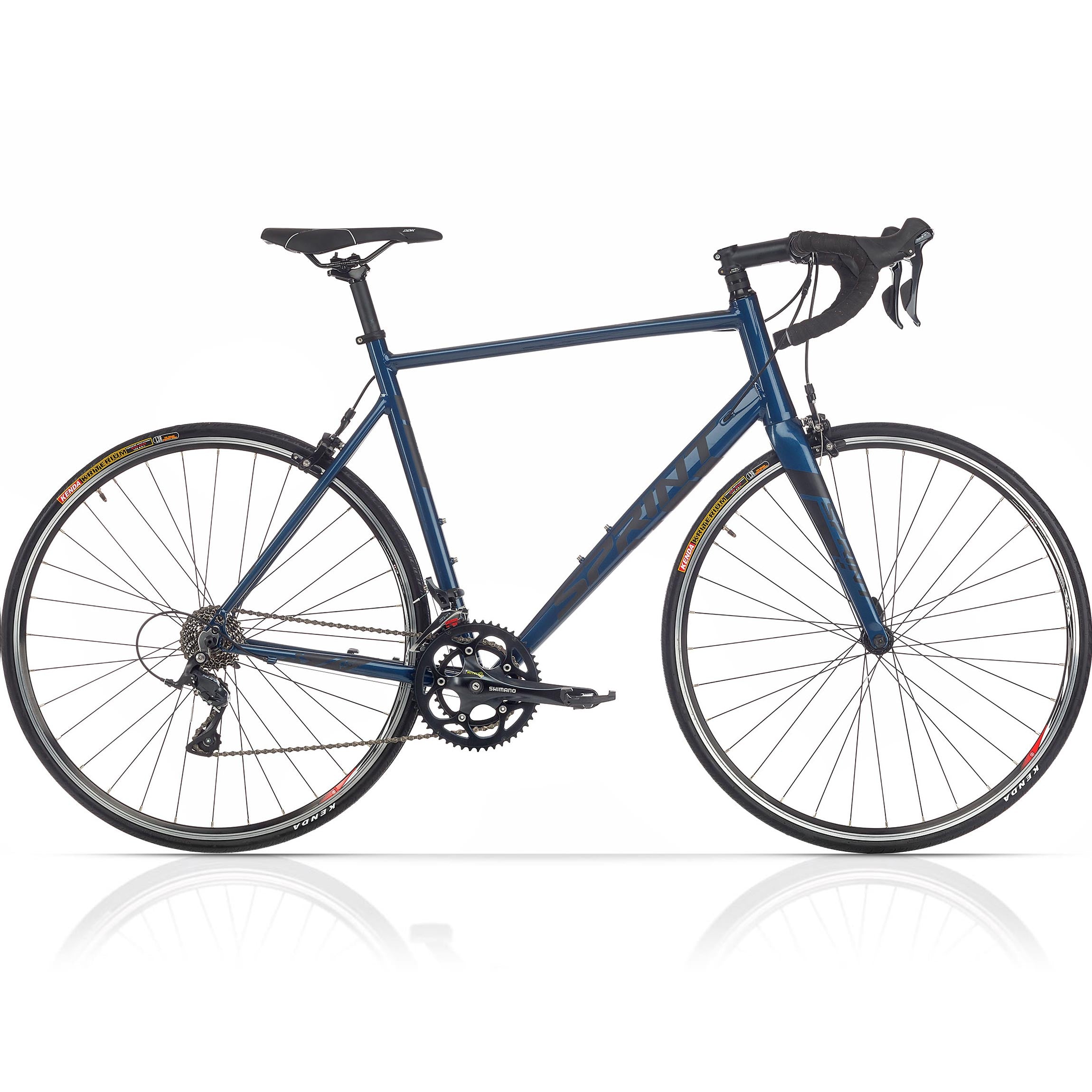 28" Vélo de course homme SPRINT MONZA ELITE 28 fourche carbone Vélo 2 x 9 vitesses SHIMANO SORA RD-R3000 Bleu / Noir