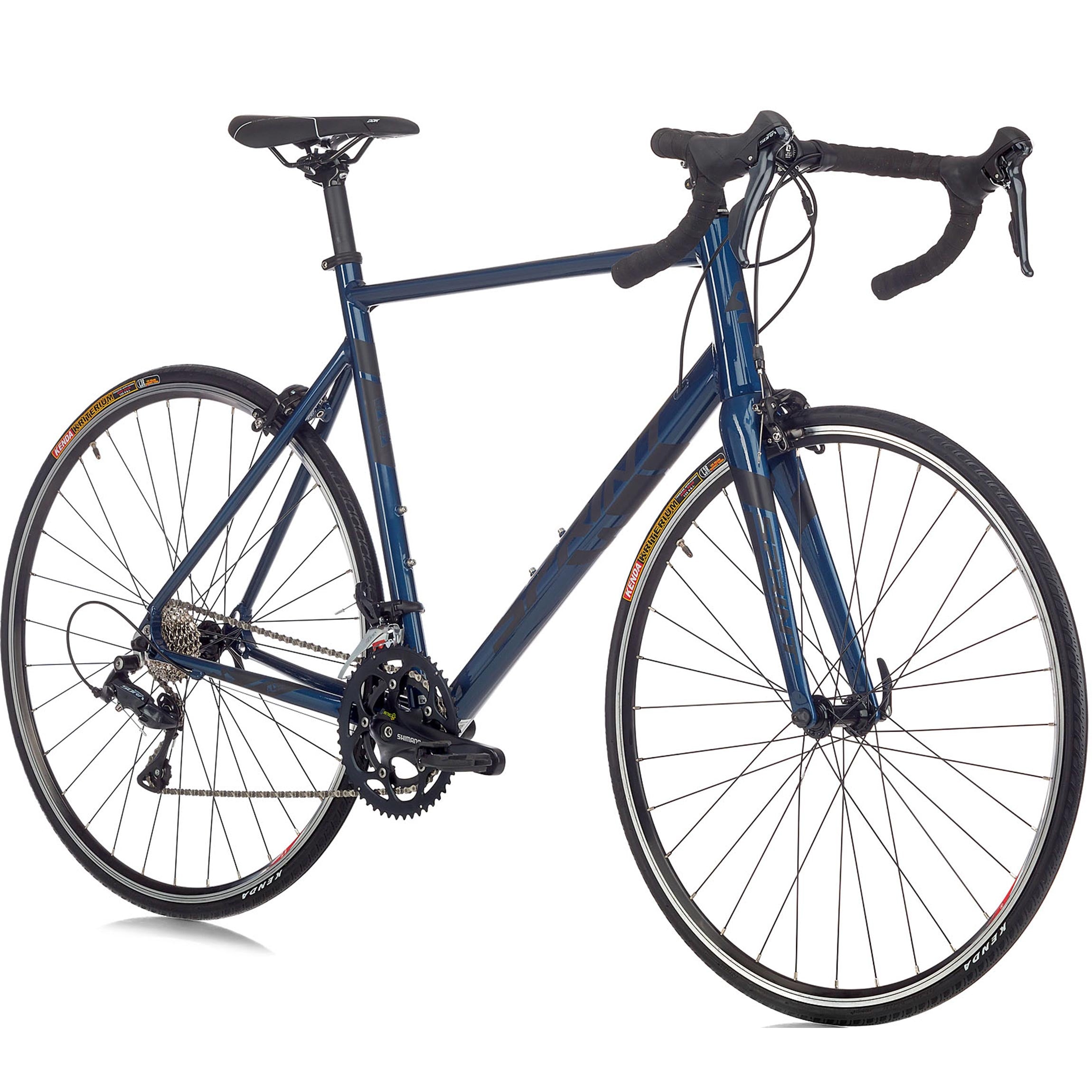 28" Vélo de course homme SPRINT MONZA ELITE 28 fourche carbone Vélo 2 x 9 vitesses SHIMANO SORA RD-R3000 Bleu / Noir