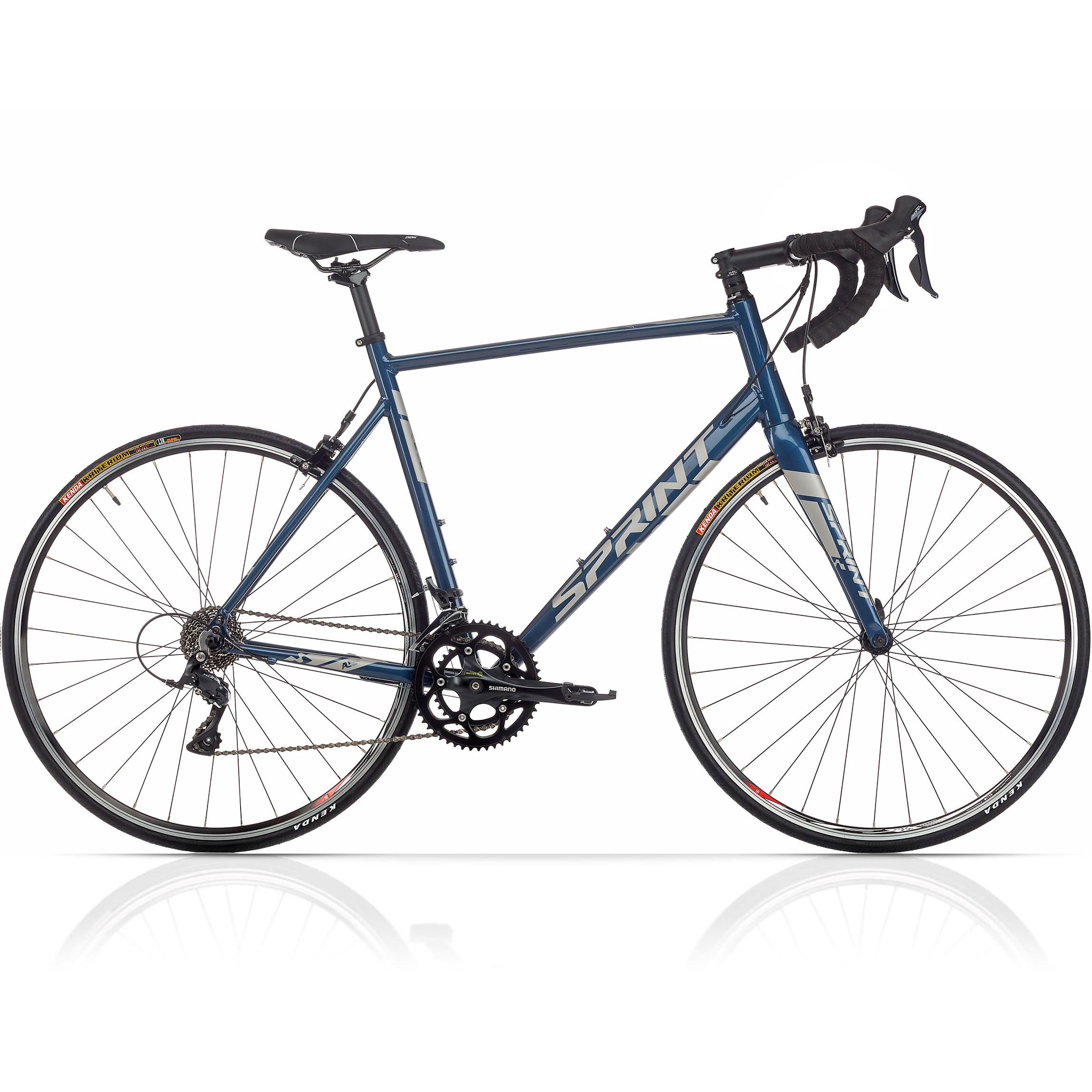 28" Herren Rennrad SPRINT MONZA ELITE Fahrrad CARBON GABEL 2 x 9 Gang SHIMANO SORA RD-R3000 Blue / Gloss