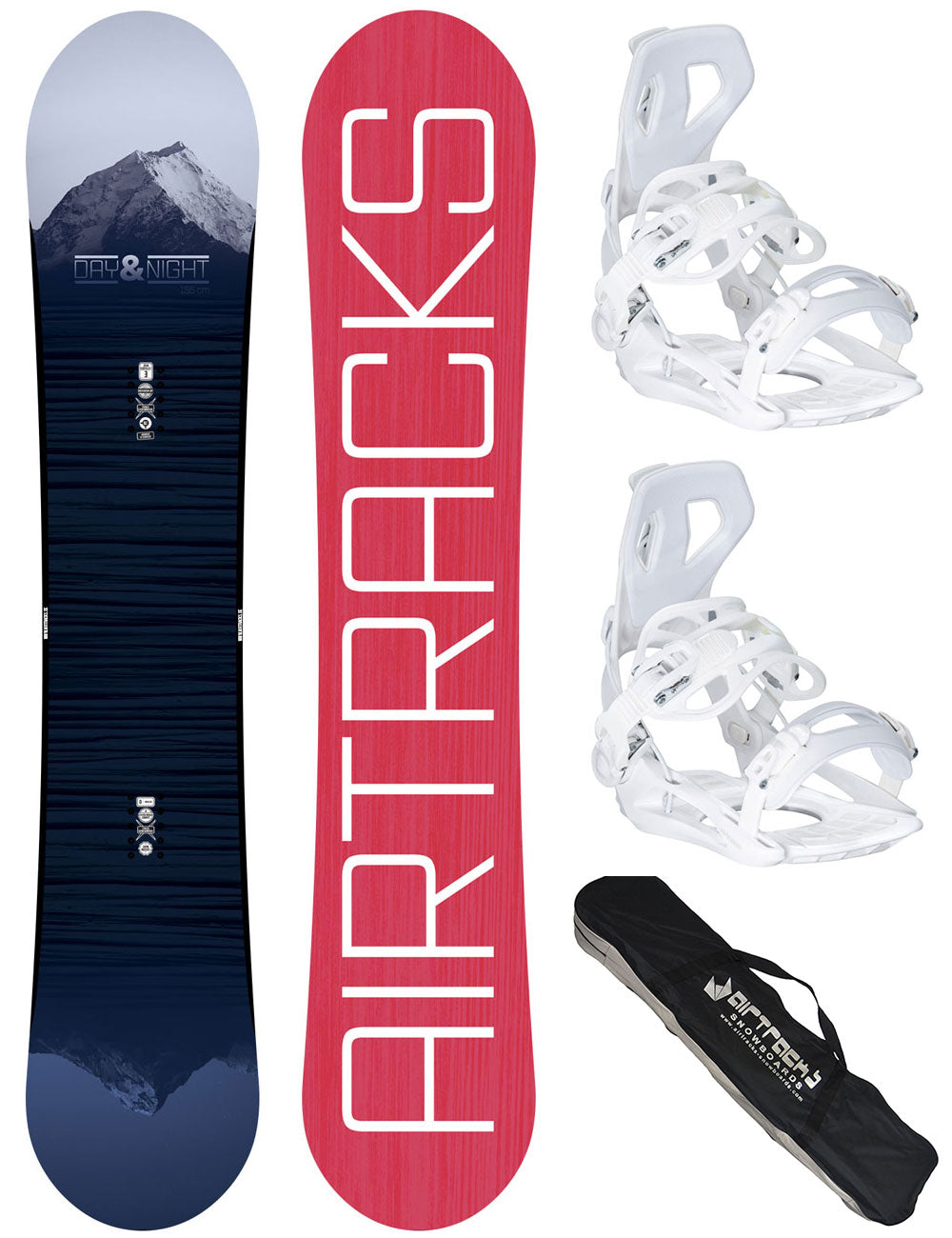Women's Snowboard Set Day & Night + Bindings Master W M + SB Bag