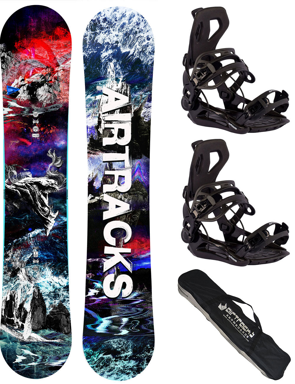 Snowboards da uomo Fantasy Carbon Zero Rocker + Snowboard Binding Master Pro + SB Bag