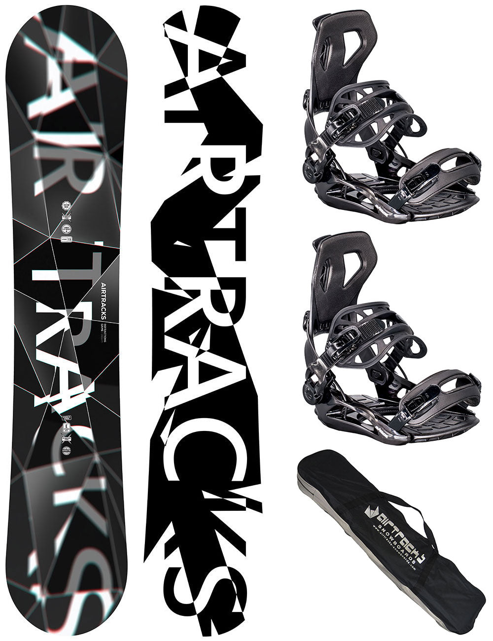 Men’s Snowboard Set Refractions Game + Master Binding XL + Snowboard Bag
