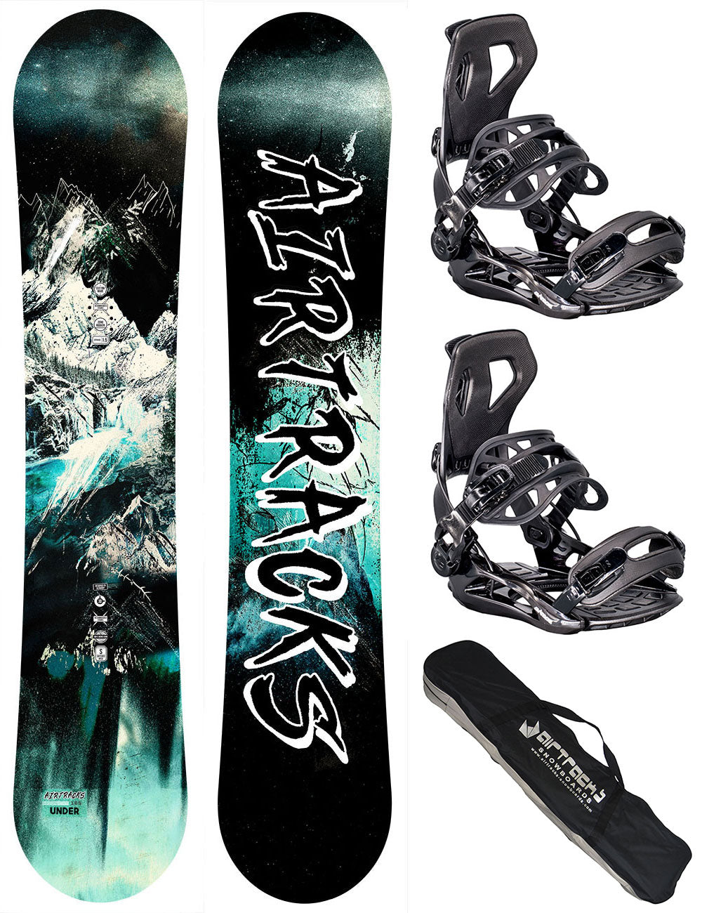 Pack snowboard homme Under + fixation Master taille XL + sac SB