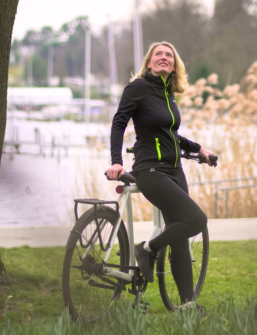 Femmes Thermo Bicycle Jacket Softshell Pro Line II + Thermo Bicycle Pants Lang