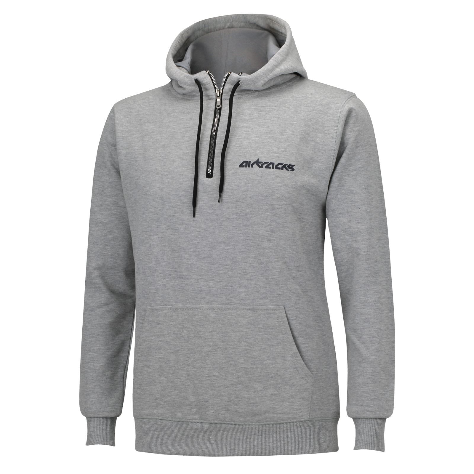 Winter Sweatshirt Crew Team Pro met Hood en Zip Gray
