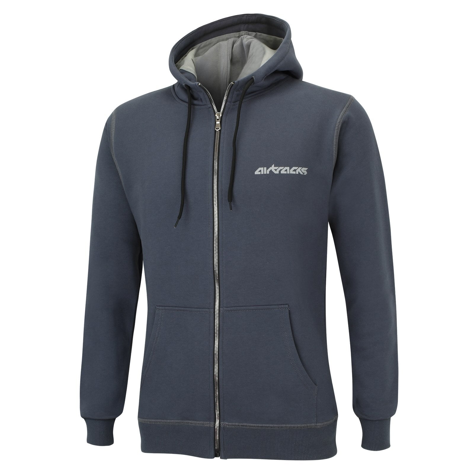 Winter Sweatshirt Crew Team Pro met Hood en Full Zip Dark Gray
