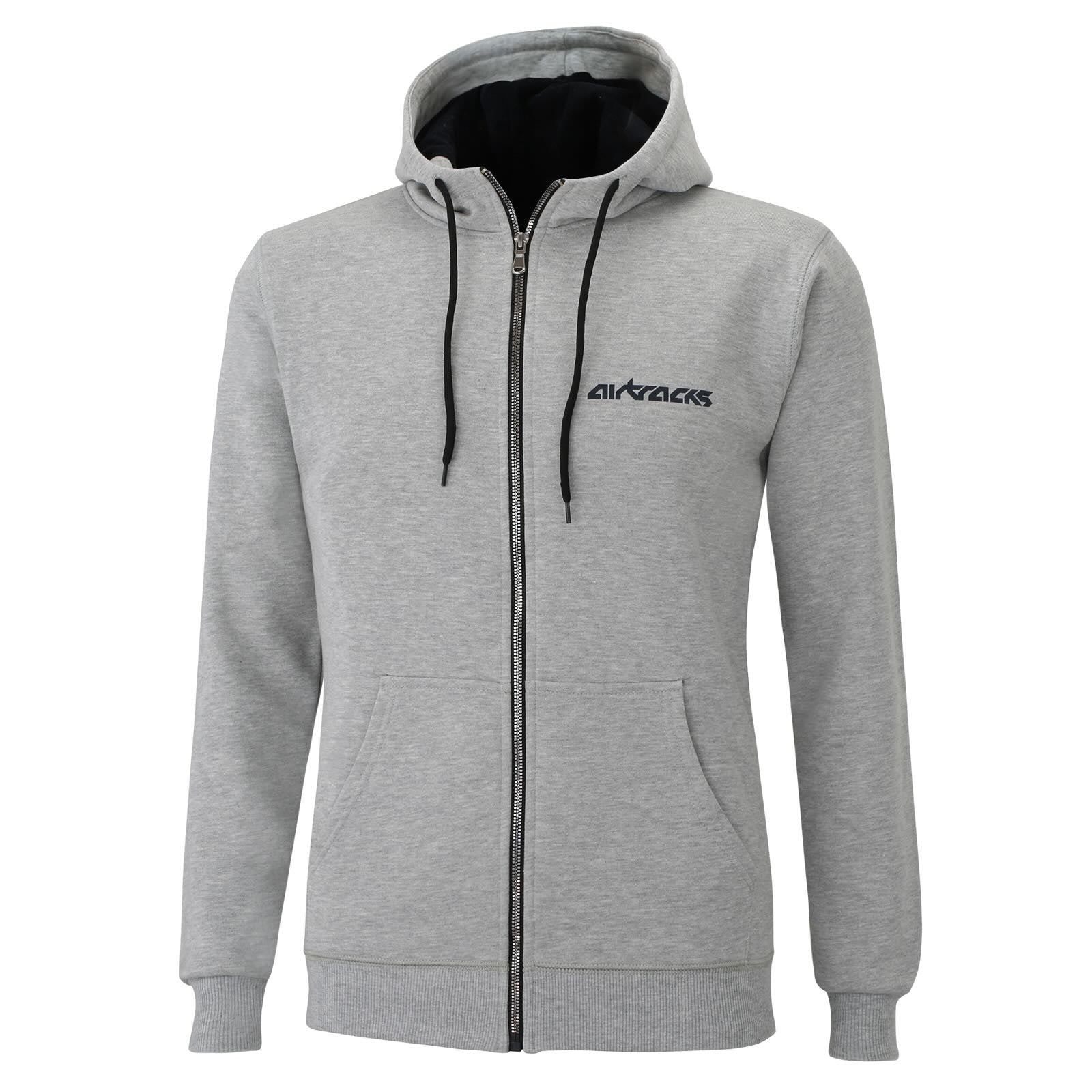 Winter Sweatshirt Crew Team Pro met Hood en Full Zip Gray