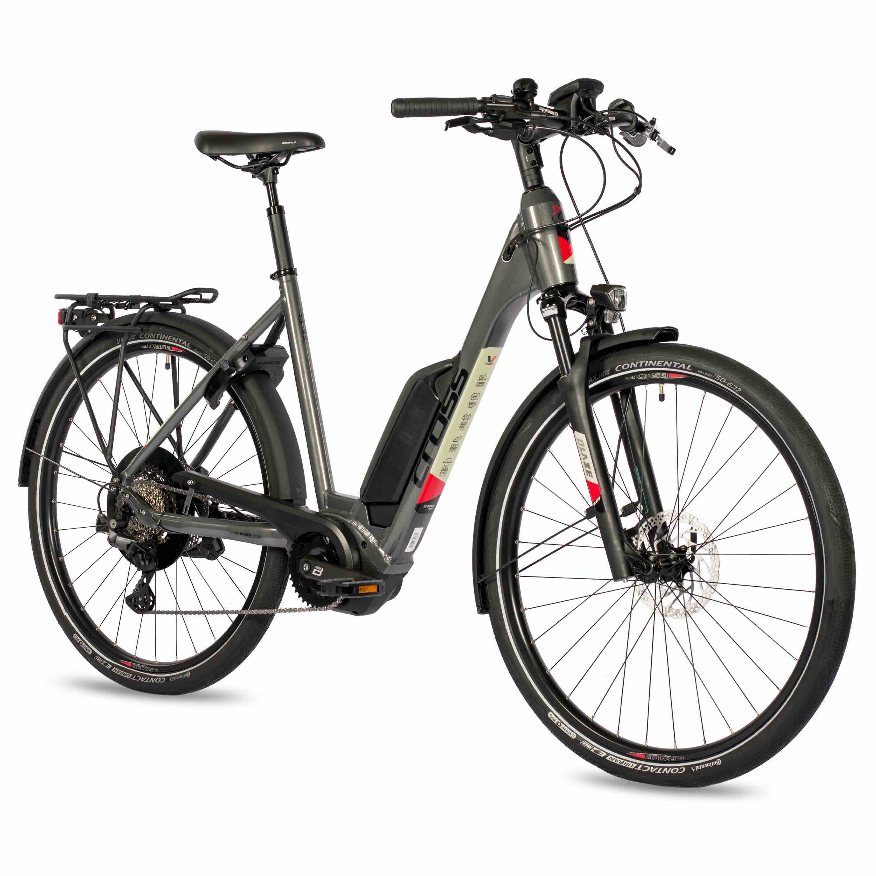 28"  E-bike Trekkingfiets LS WAVE V-Tron BOSCH ACTIVE PLUS LINE 500Wh 10s SHIMANO DEORE