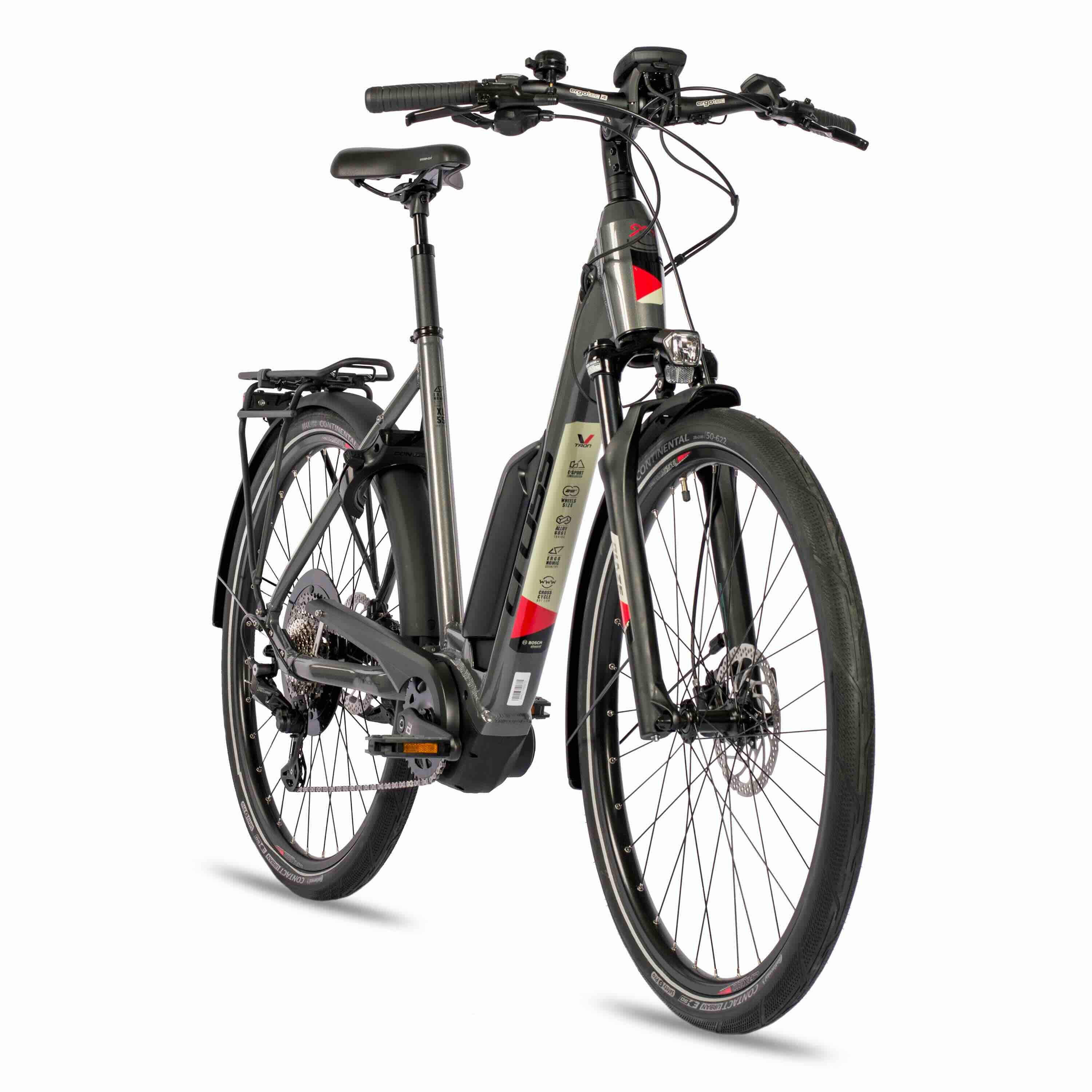28"  E-bike Trekkingfiets LS WAVE V-Tron BOSCH ACTIVE PLUS LINE 500Wh 10s SHIMANO DEORE