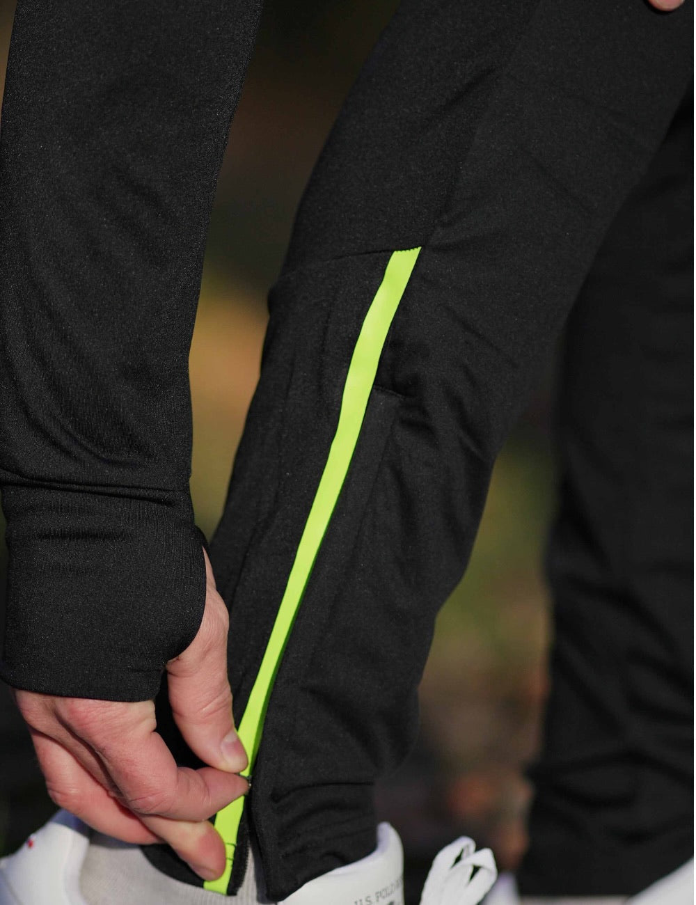 Set de vellón de invierno para hombres Set + Pantalones de carrera por línea