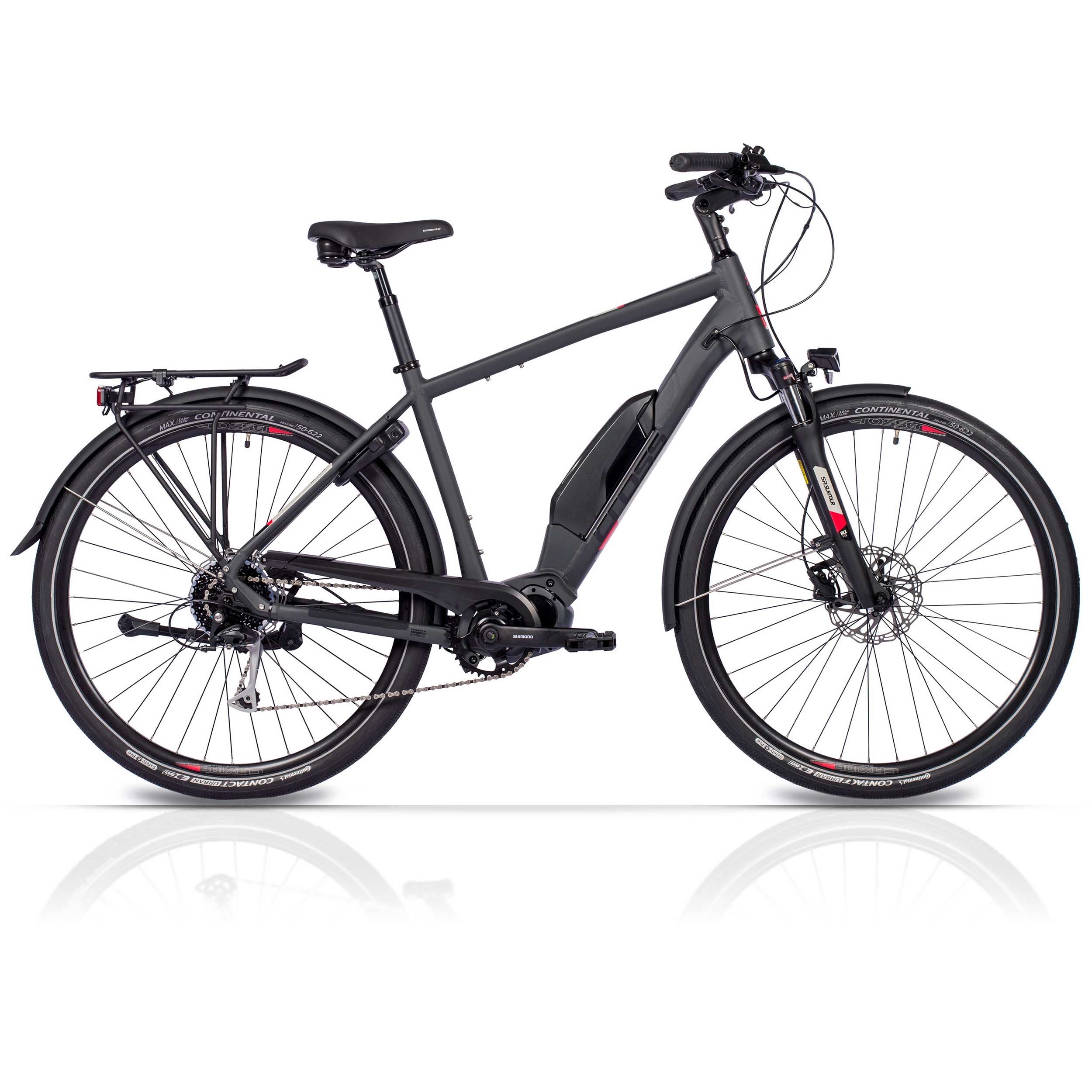 28" E-bike heren trekkingfiets X-Tron SR1 SHIMANO STEPS E-6100 504Wh 9 VERSNELLINGEN SHIMANO ALIVIO