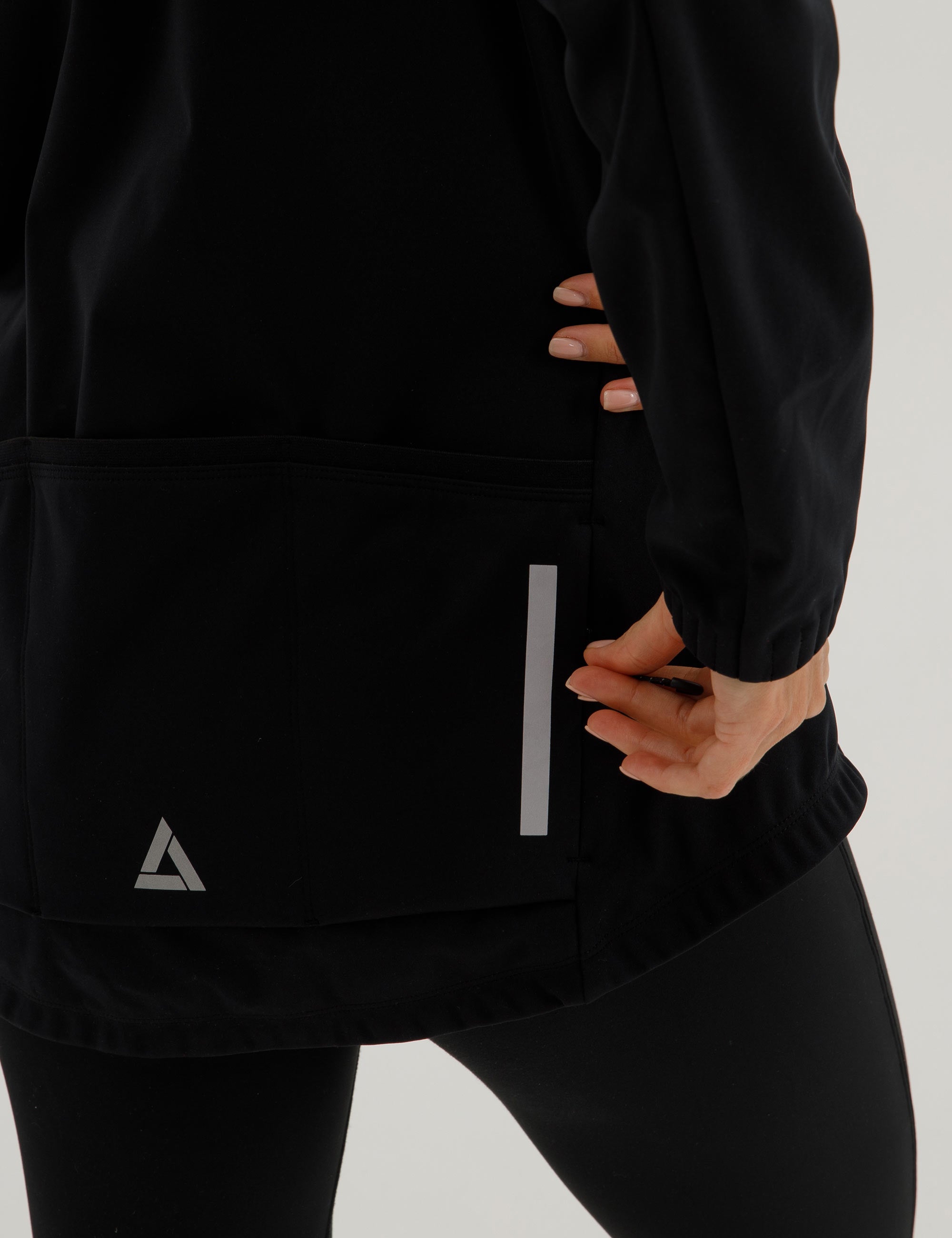 Damen Winter Fahrradjacke Softshell Thermoradjacke Advance Line Schwarz