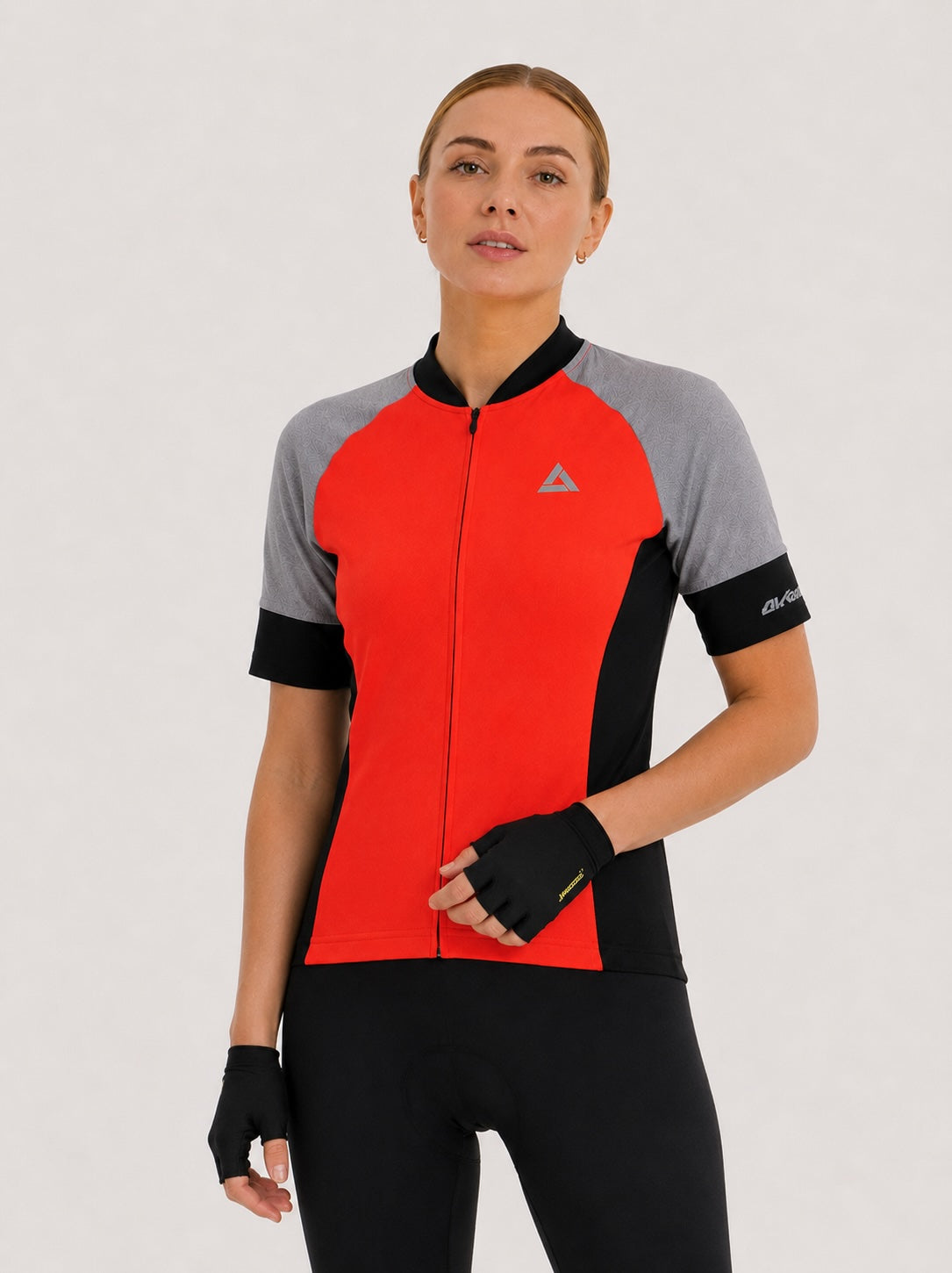 Damen Fahrradtrikot Kurzarm Radtrikot Pro Line Rot