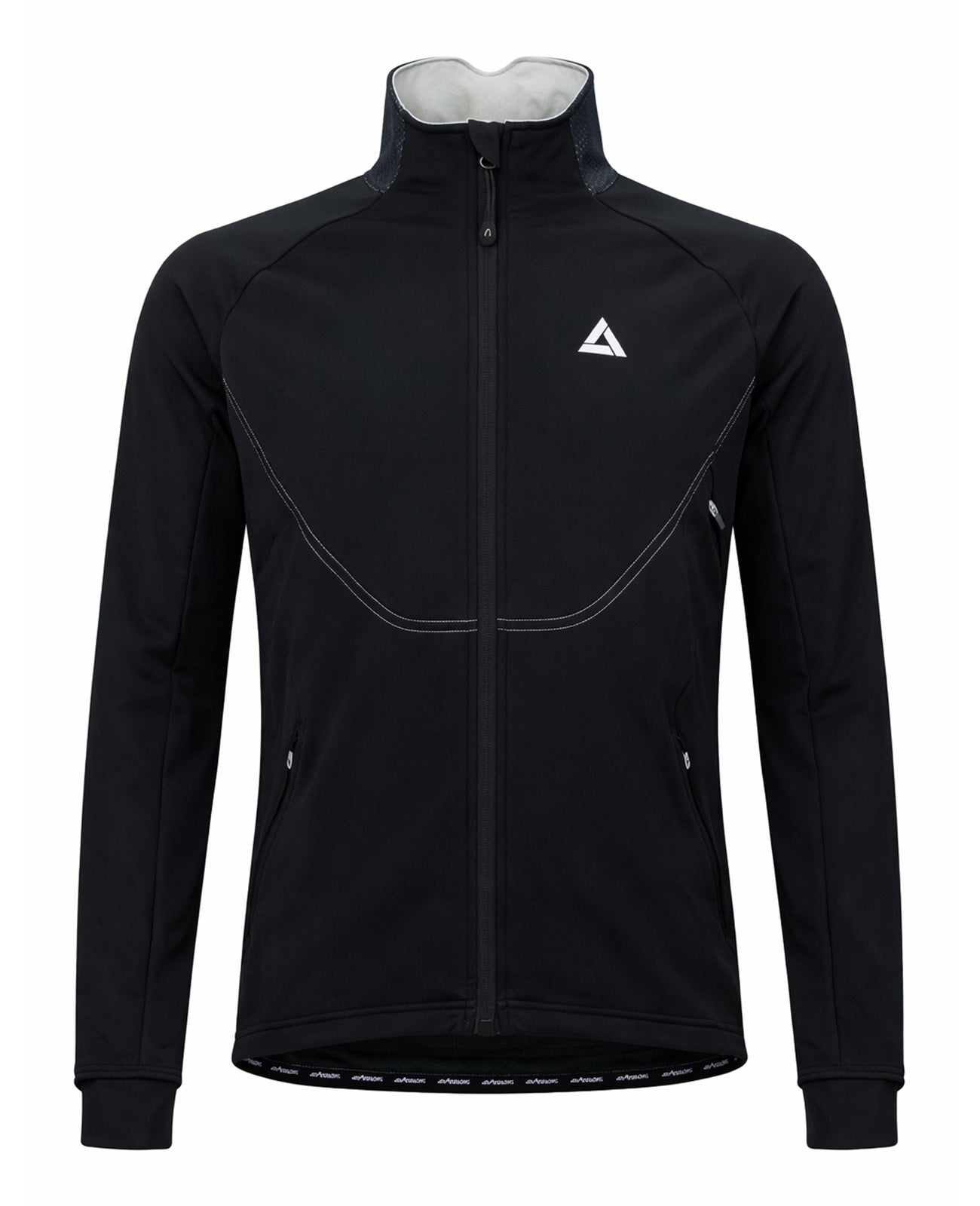 Herren Winter Thermo Fahrradjacke Pro Team II Schwarz