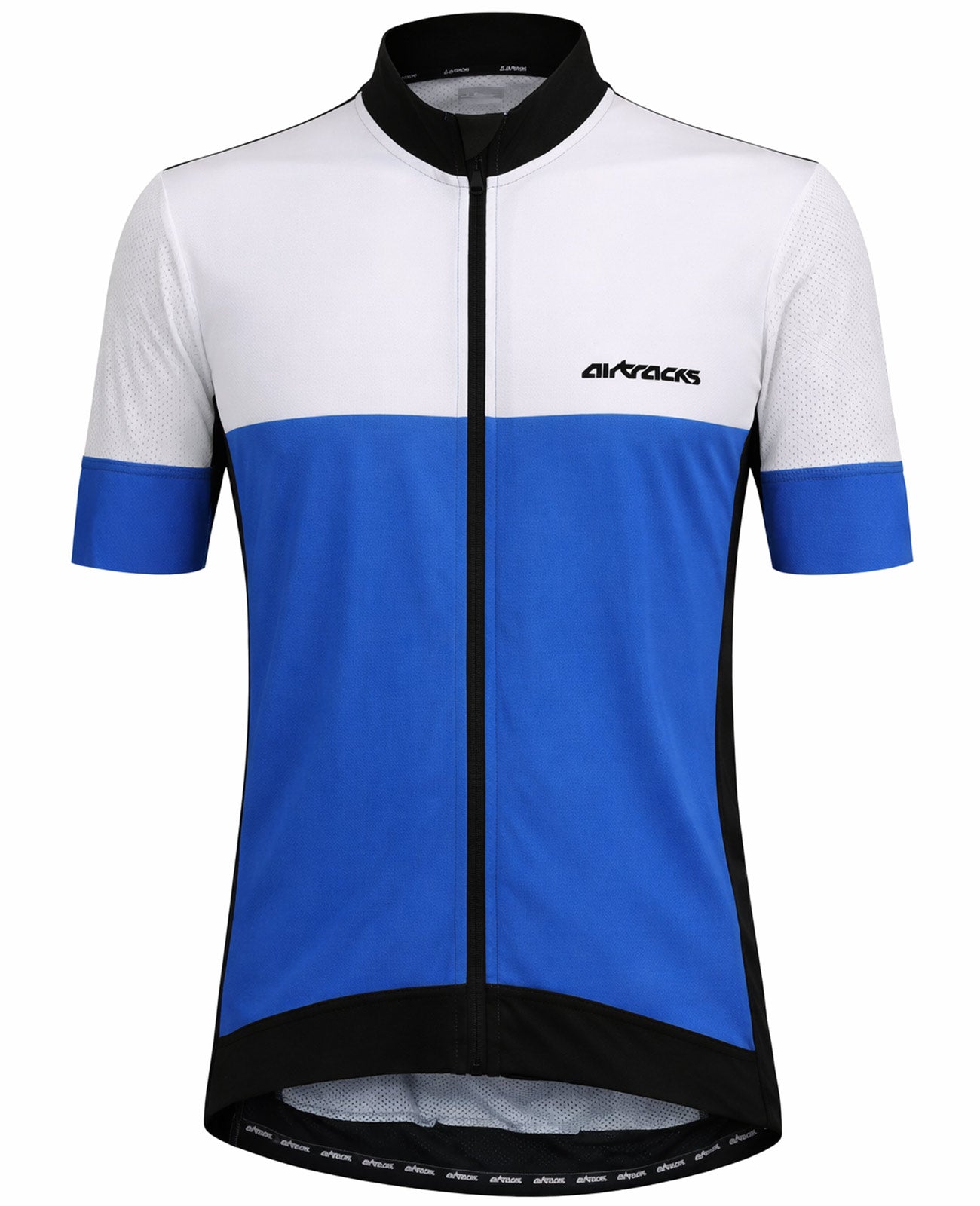 Jersey de bicicleta masculina Jersey de bicicleta corta de altura por equipo Línea III Blanca
