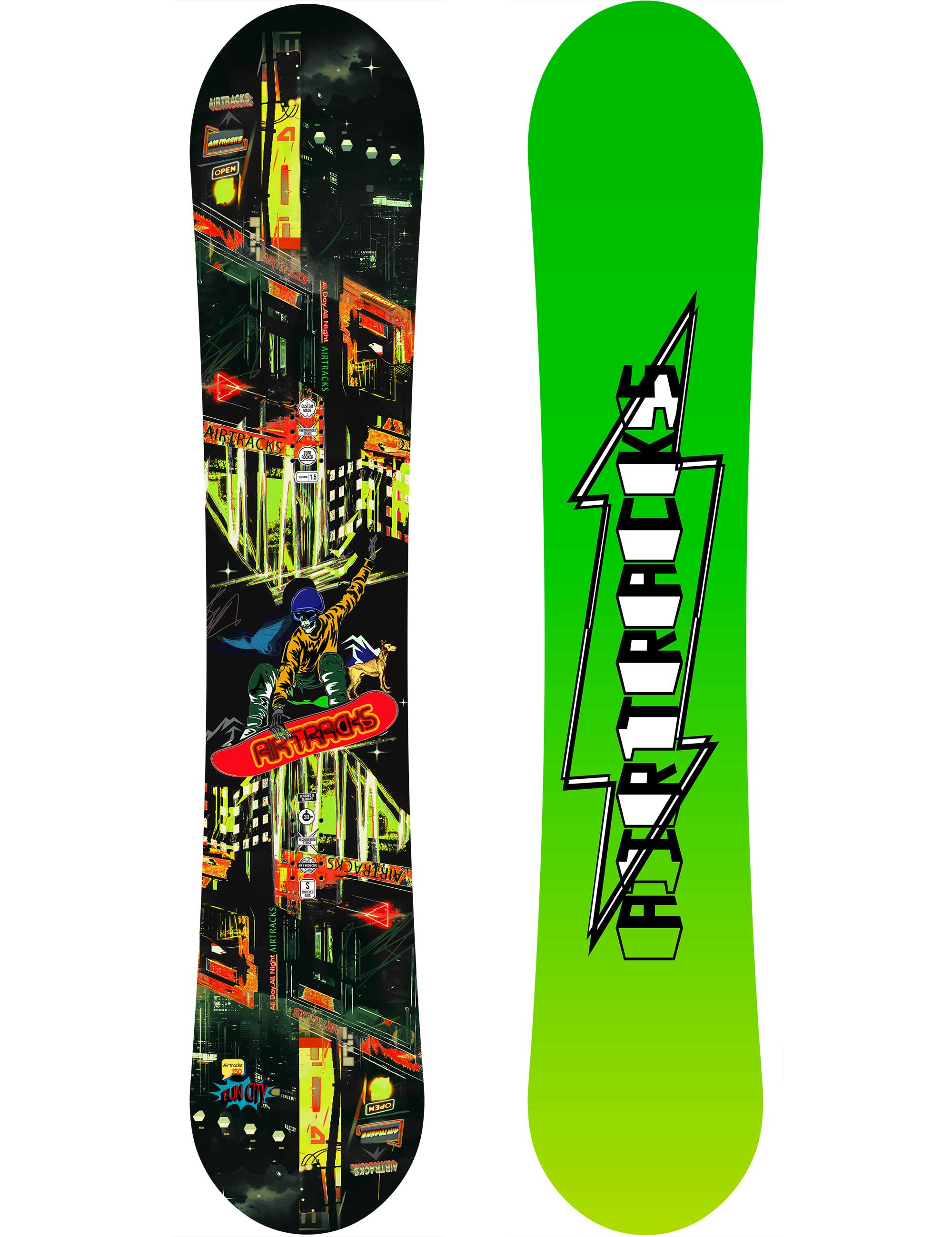 Snowboard FUN CITY Carbon Hybrid Rocke