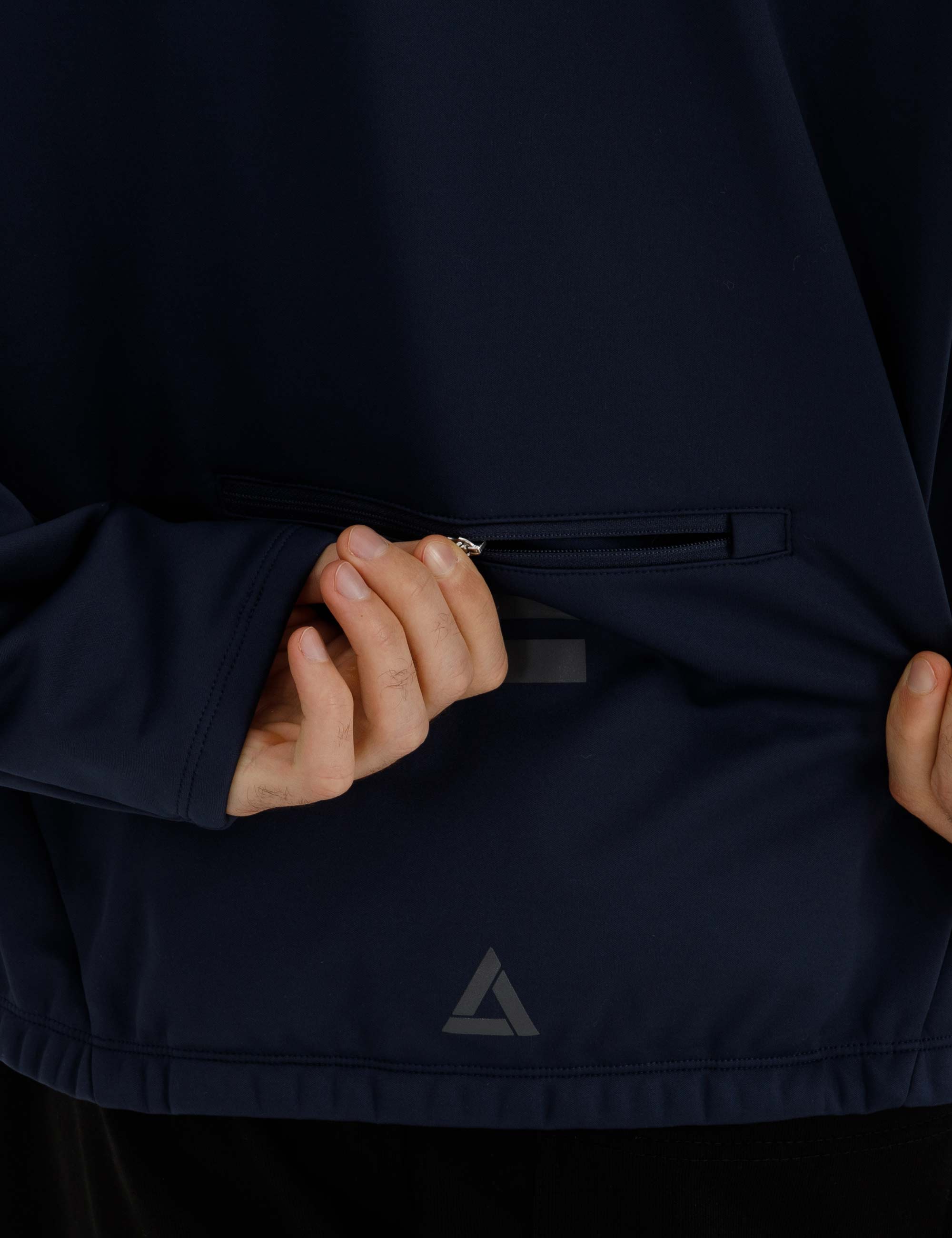 Herren Winter Fahrradjacke-Laufjacke Softshell Thermojacke Aktive Comfort Line Blau