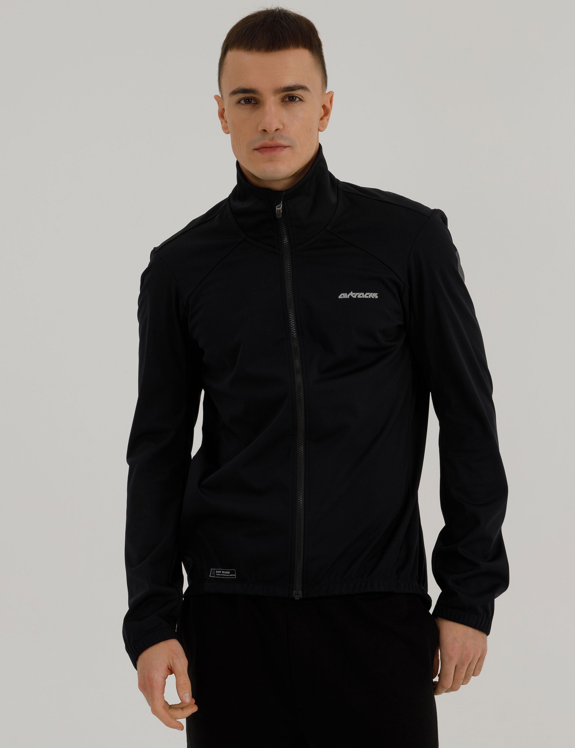Chaqueta de invierno para hombre Softshell Thermoradjacke Línea Advance Negro