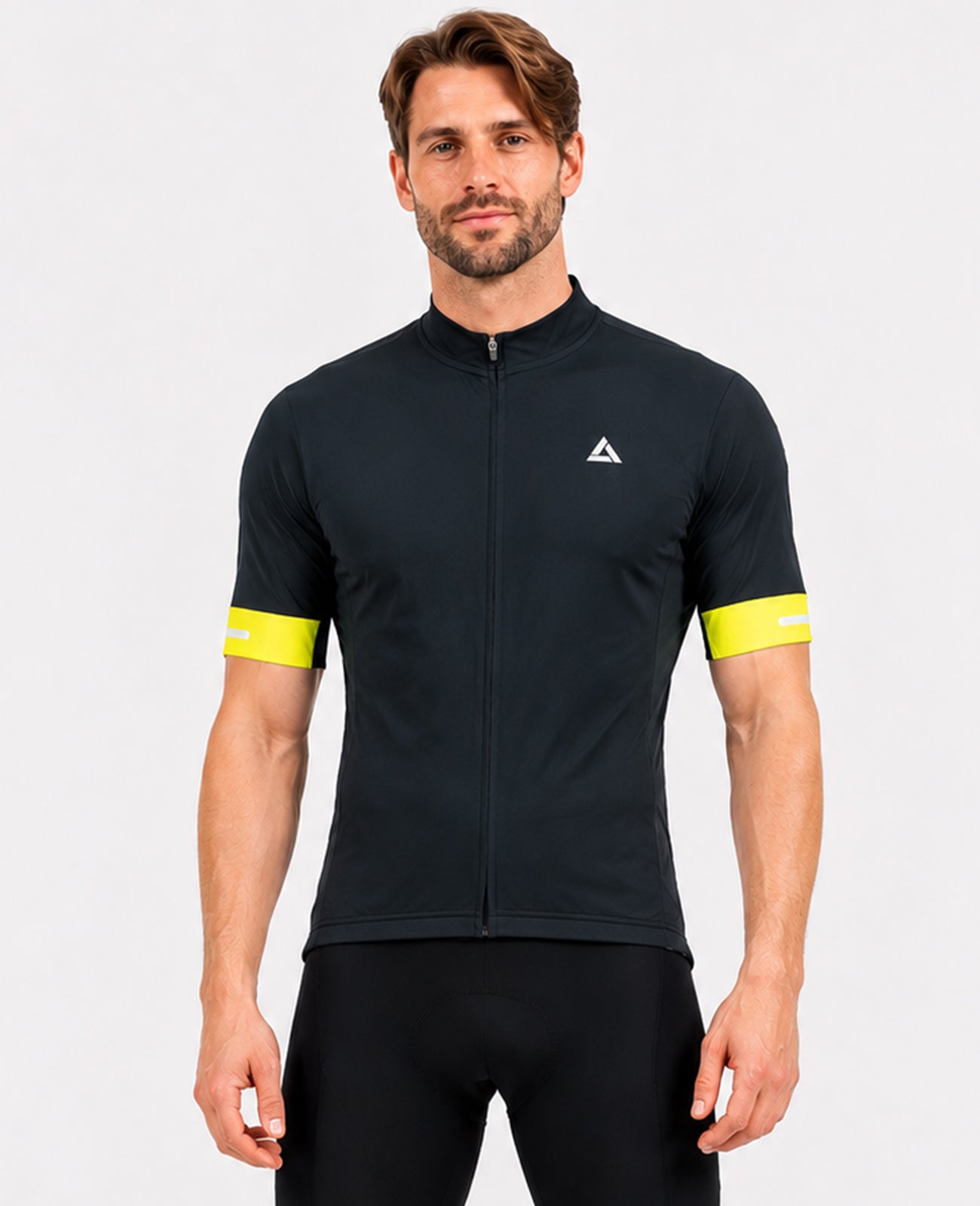 Menfiets jersey Short -Sleeveved Bike Jersey per Team Line II Black