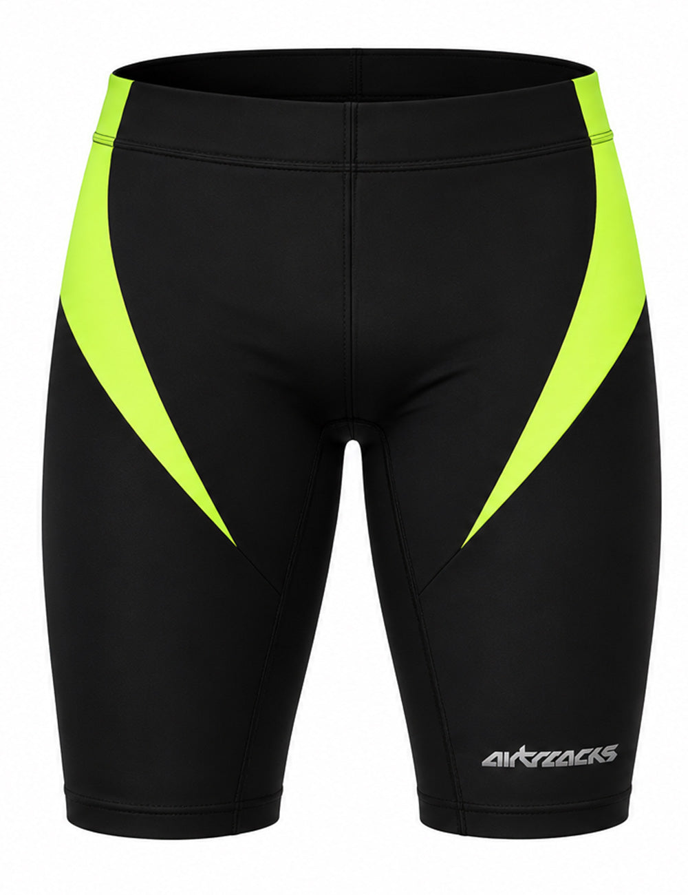 Pantalon de course pour hommes court par néon noir