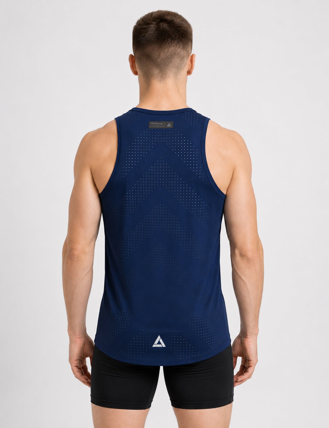 Heren hardloopshirt mouwloos running tanktop Pro Line II blauw