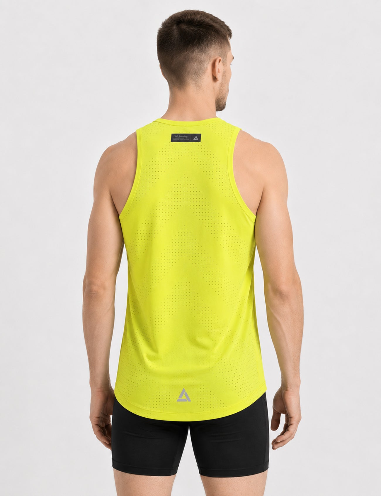 Heren hardloopshirt mouwloos running tanktop Pro Line II blauw
