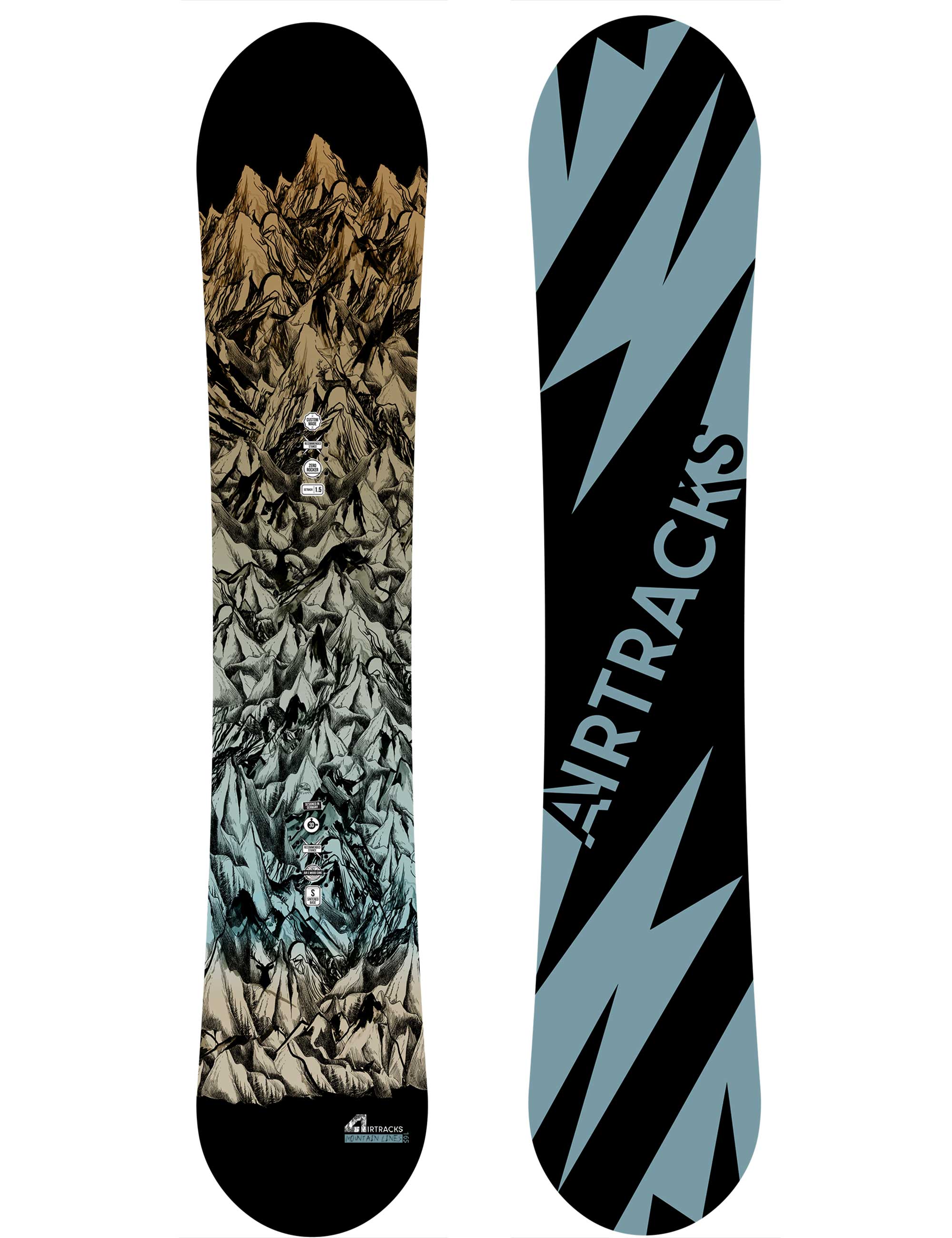 Heren snowboard MOUNTAIN LINES Zero Rocker Wide